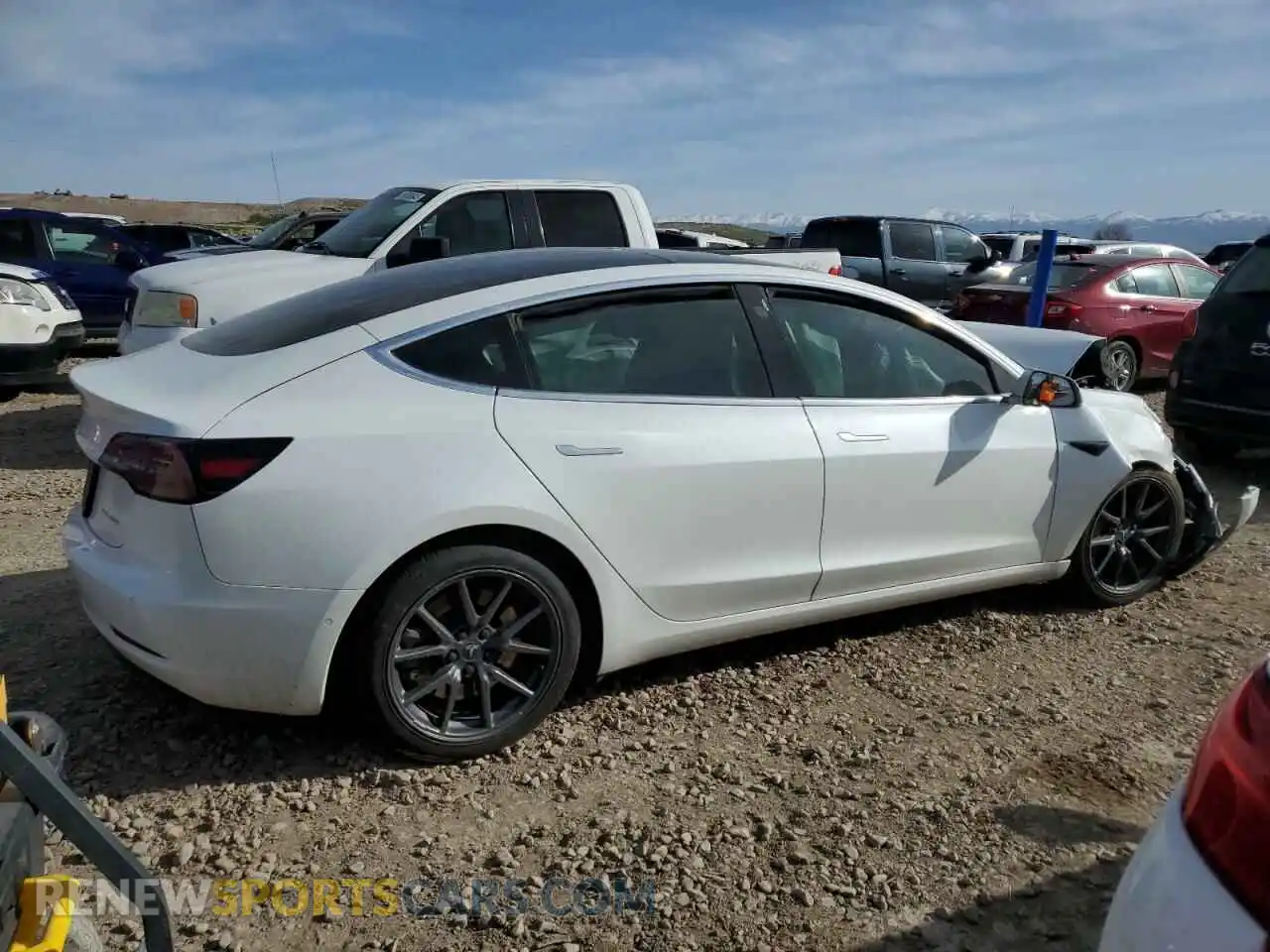 3 Photograph of a damaged car 5YJ3E1EB0KF387961 TESLA MODEL 3 2019