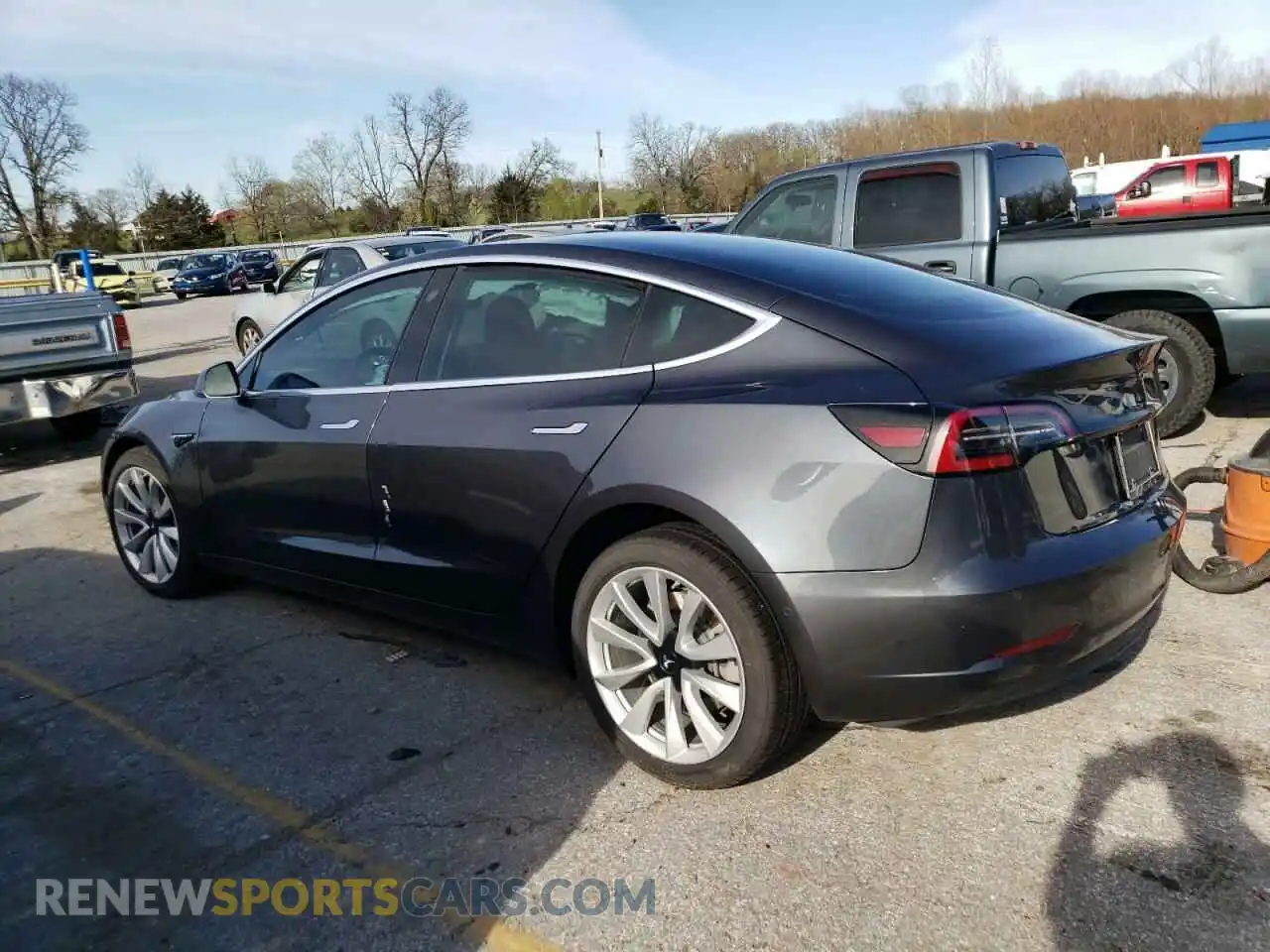 2 Photograph of a damaged car 5YJ3E1EB0KF389550 TESLA MODEL 3 2019