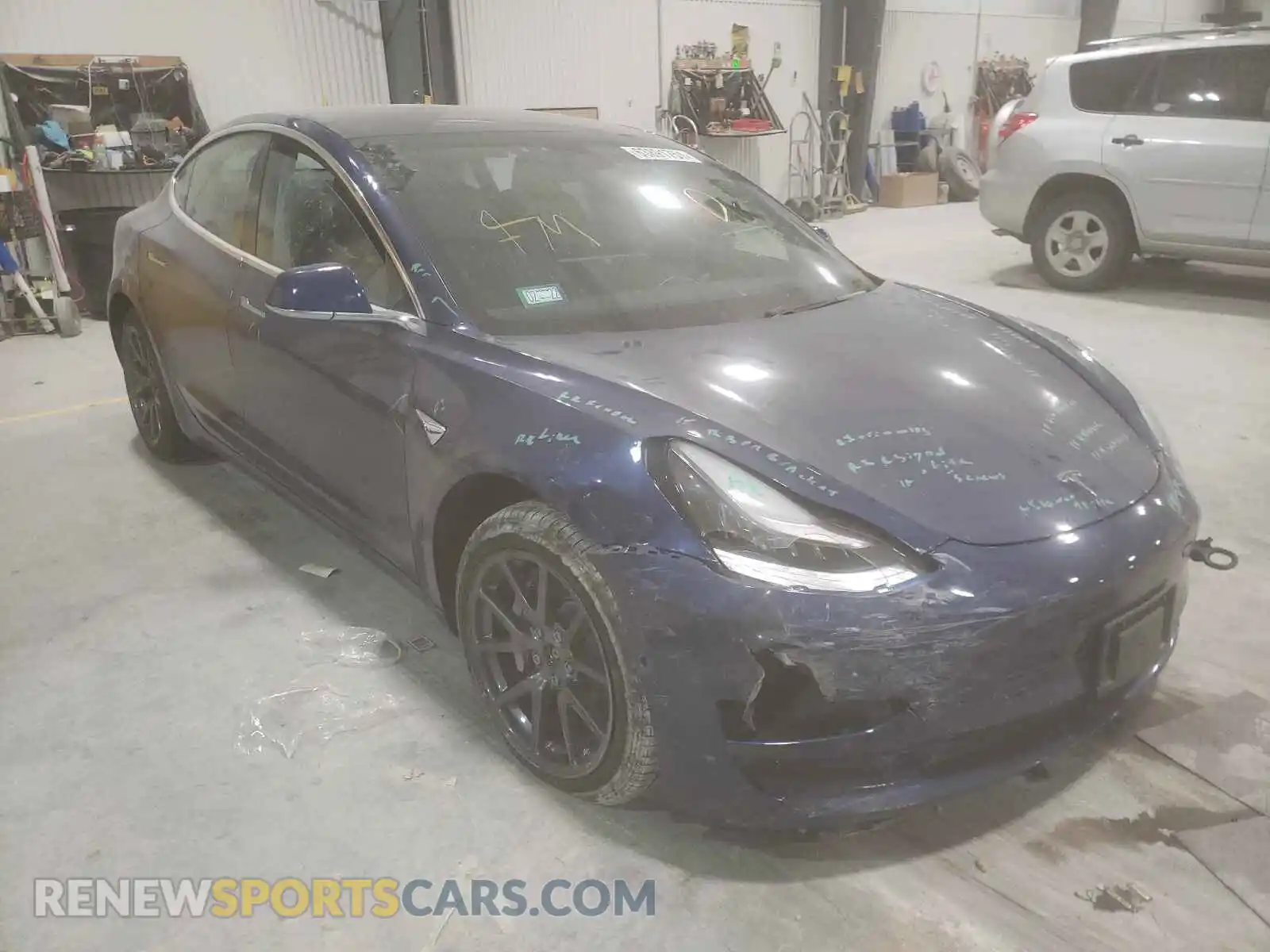 1 Photograph of a damaged car 5YJ3E1EB0KF408226 TESLA MODEL 3 2019