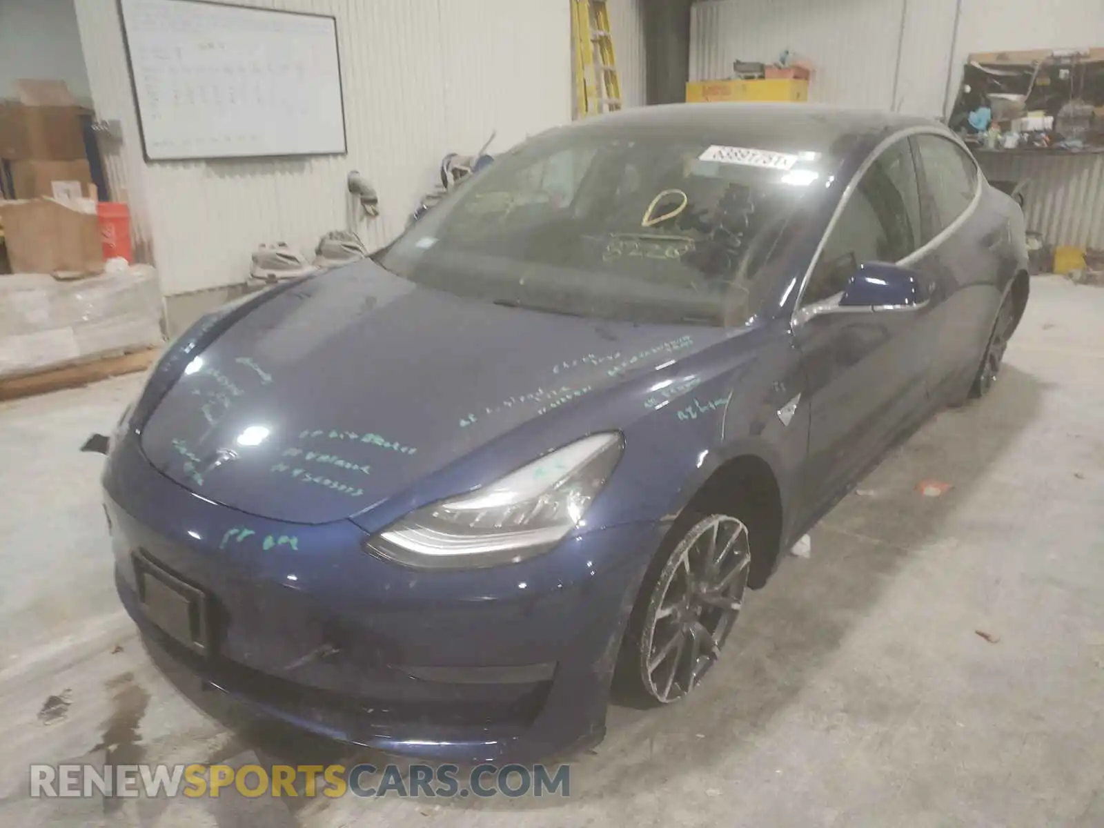2 Photograph of a damaged car 5YJ3E1EB0KF408226 TESLA MODEL 3 2019