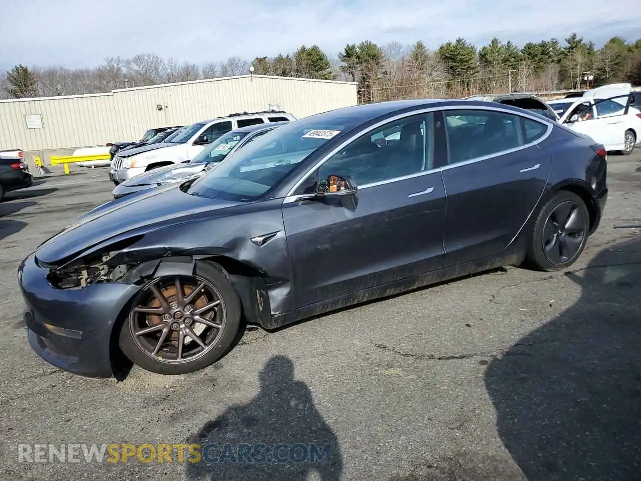 1 Photograph of a damaged car 5YJ3E1EB0KF418108 TESLA MODEL 3 2019