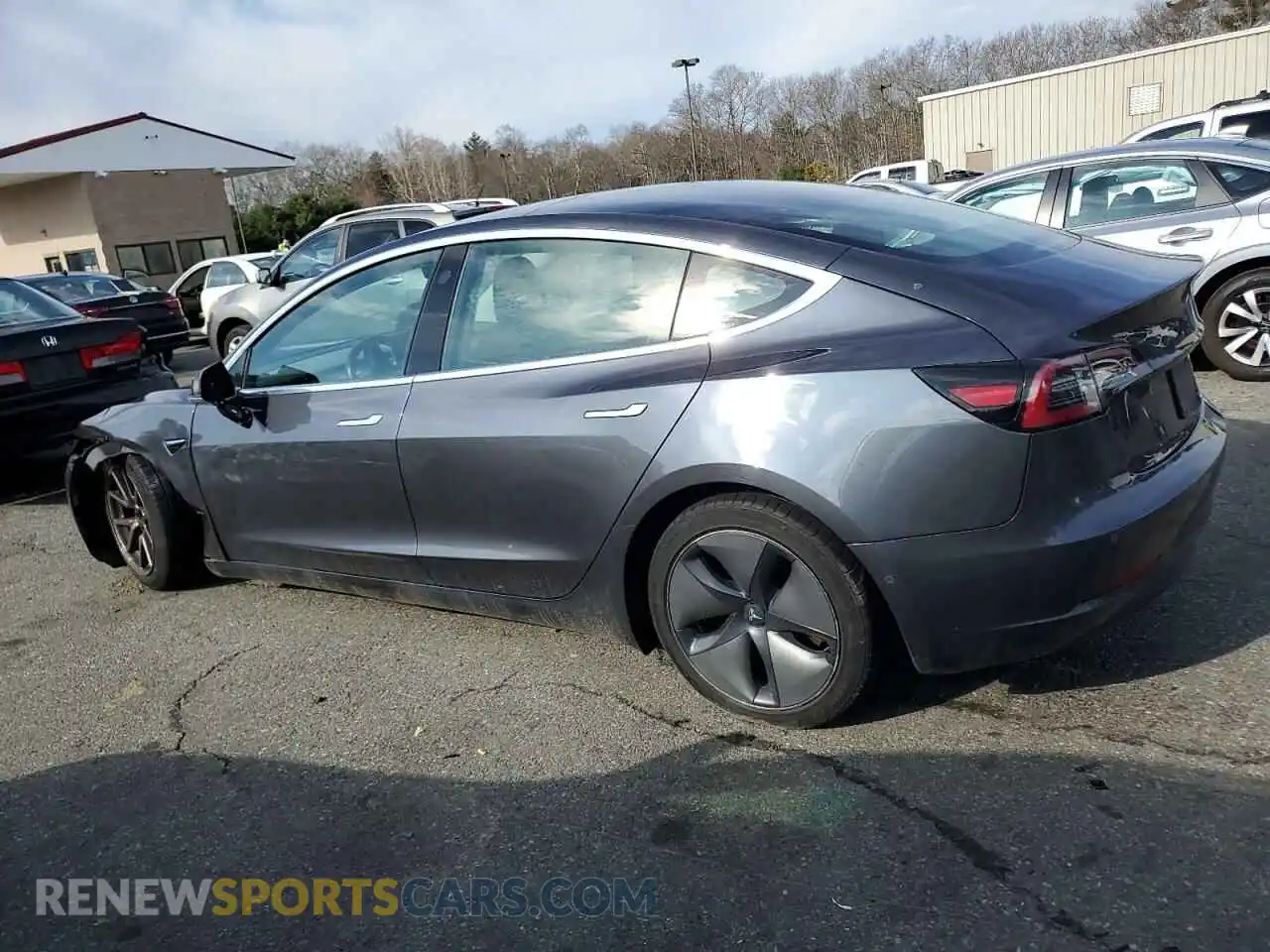 2 Photograph of a damaged car 5YJ3E1EB0KF418108 TESLA MODEL 3 2019