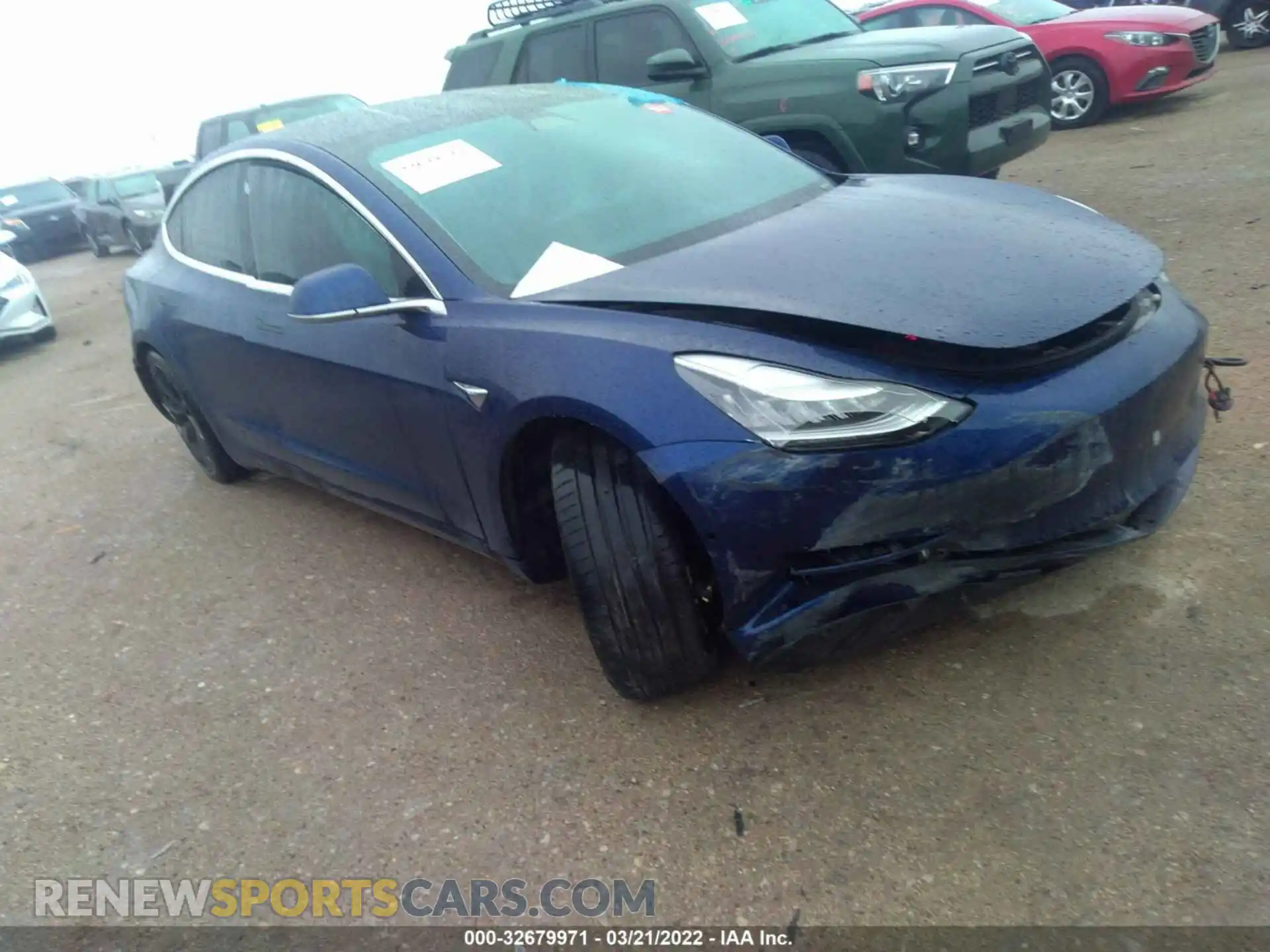 1 Photograph of a damaged car 5YJ3E1EB0KF425608 TESLA MODEL 3 2019