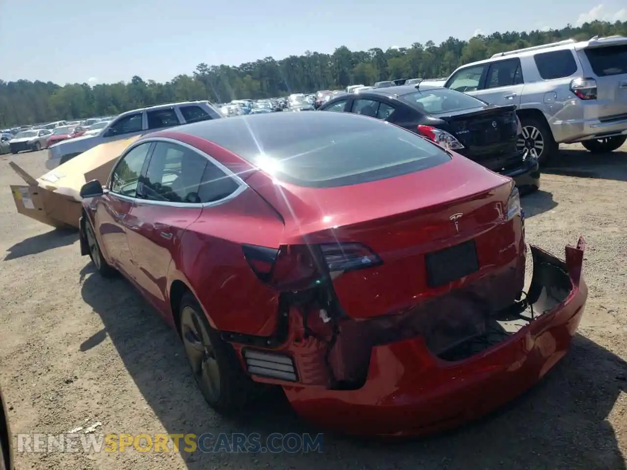 3 Photograph of a damaged car 5YJ3E1EB0KF432879 TESLA MODEL 3 2019