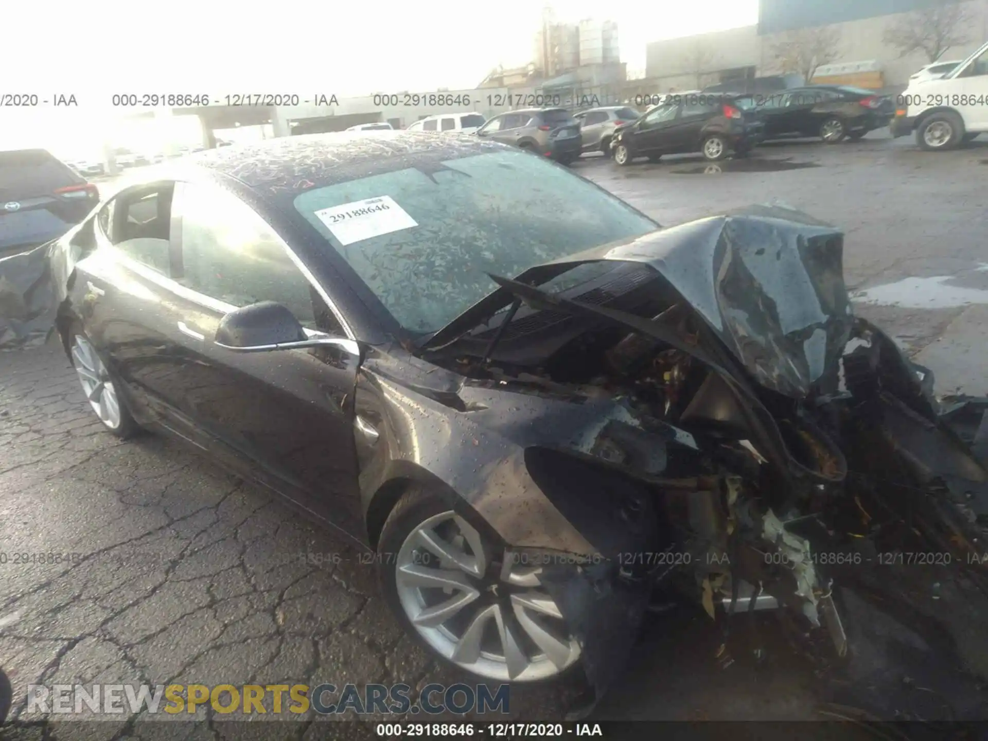 1 Photograph of a damaged car 5YJ3E1EB0KF433580 TESLA MODEL 3 2019