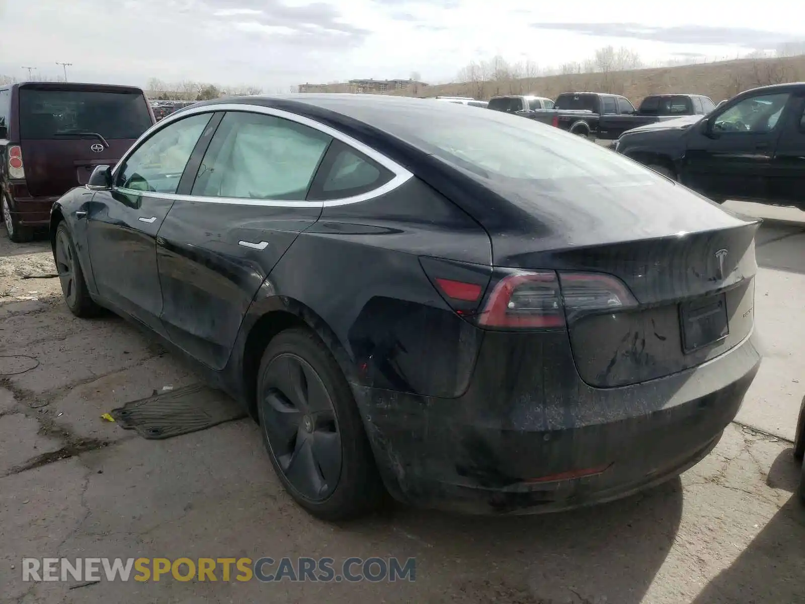 3 Photograph of a damaged car 5YJ3E1EB0KF437788 TESLA MODEL 3 2019