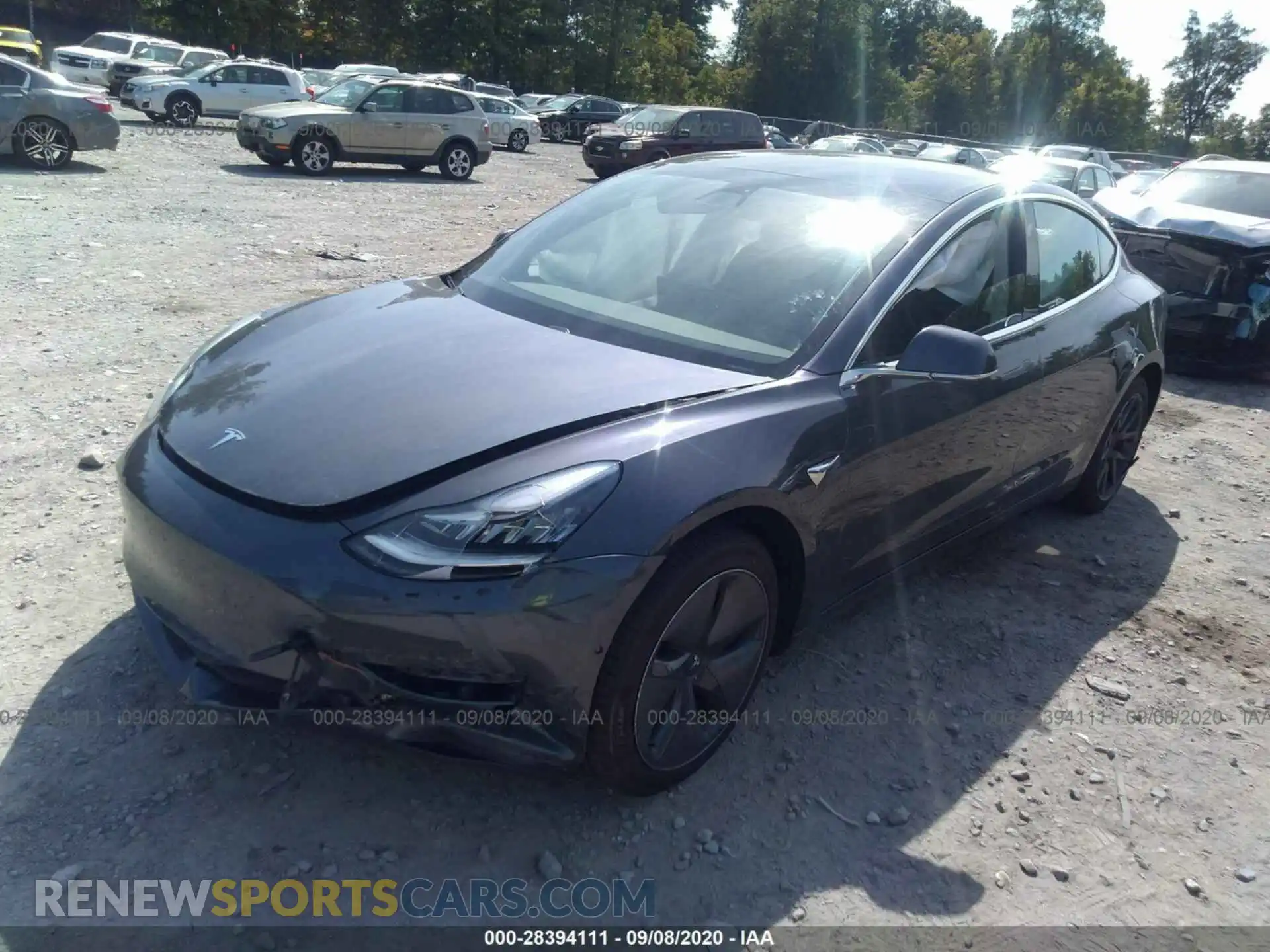 2 Photograph of a damaged car 5YJ3E1EB0KF441937 TESLA MODEL 3 2019