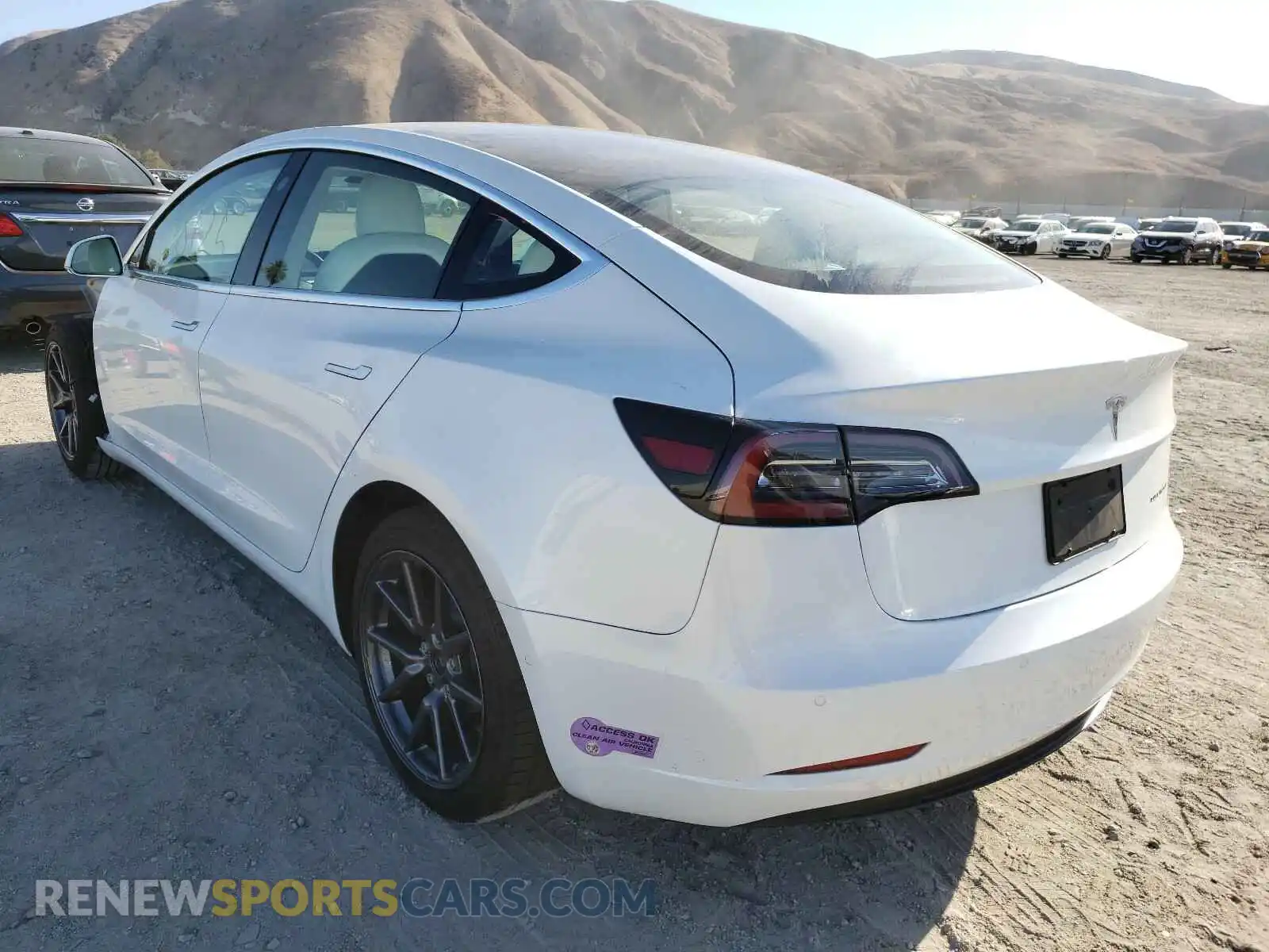 3 Photograph of a damaged car 5YJ3E1EB0KF494654 TESLA MODEL 3 2019