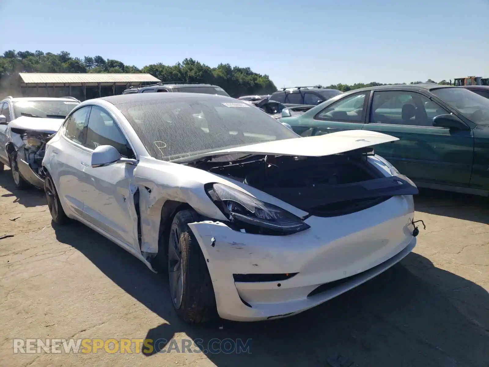 1 Photograph of a damaged car 5YJ3E1EB0KF511534 TESLA MODEL 3 2019