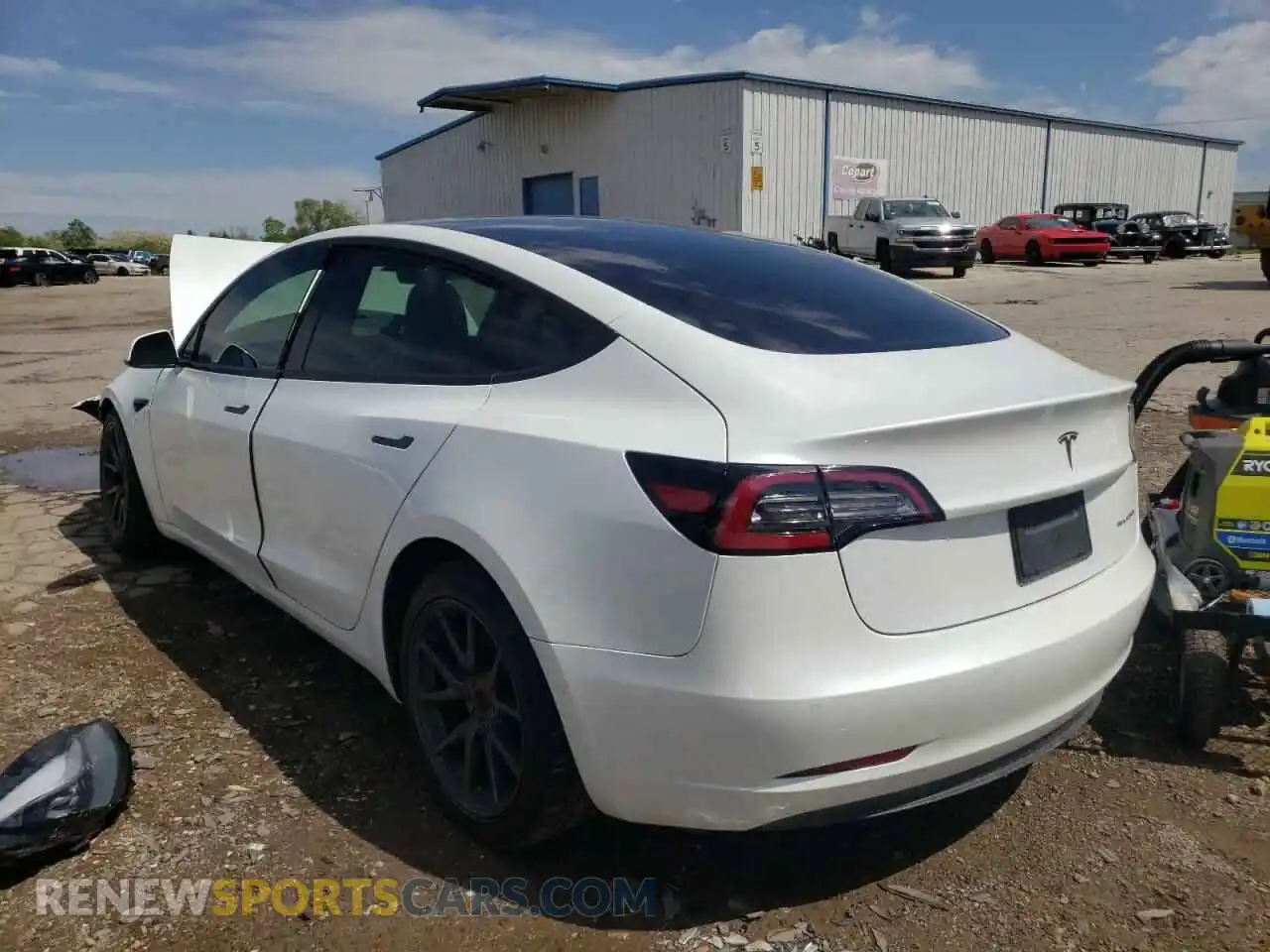 3 Photograph of a damaged car 5YJ3E1EB0KF513171 TESLA MODEL 3 2019