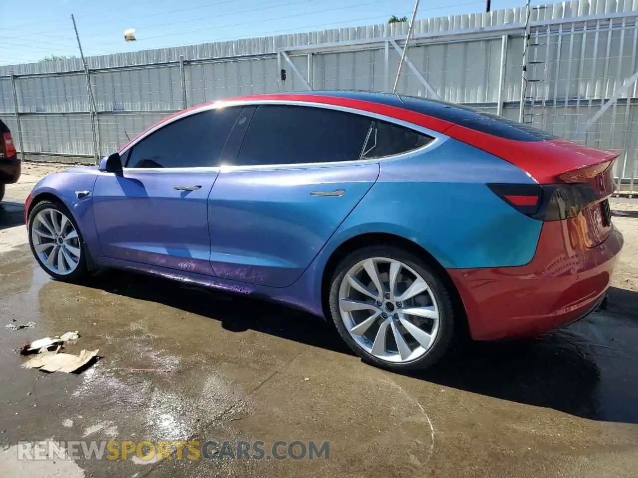 2 Photograph of a damaged car 5YJ3E1EB0KF530469 TESLA MODEL 3 2019