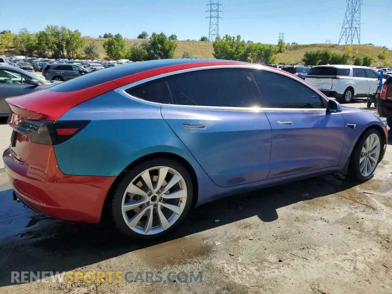 3 Photograph of a damaged car 5YJ3E1EB0KF530469 TESLA MODEL 3 2019