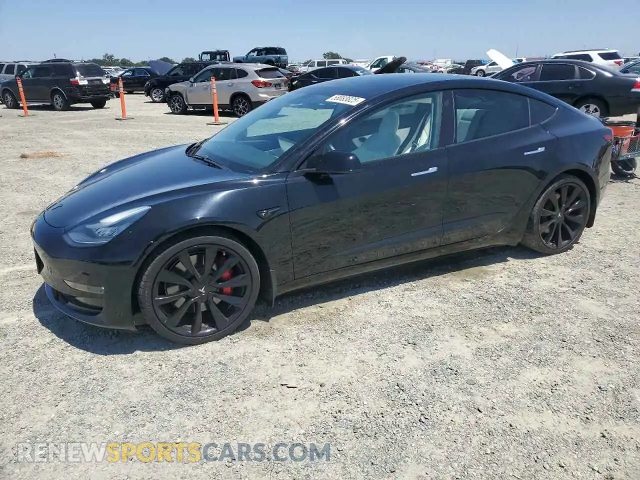 1 Photograph of a damaged car 5YJ3E1EB1KF231735 TESLA MODEL 3 2019