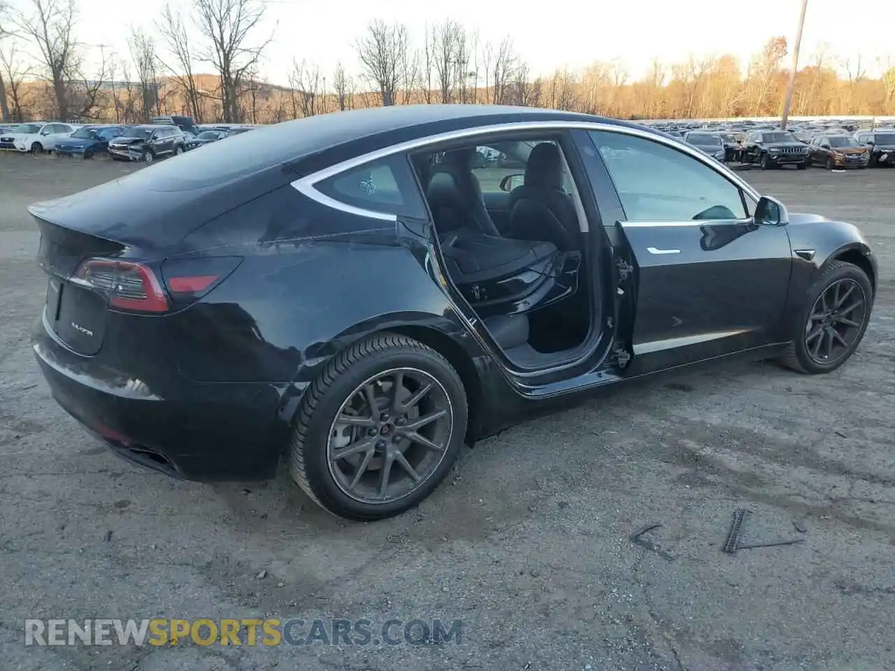 3 Photograph of a damaged car 5YJ3E1EB1KF361319 TESLA MODEL 3 2019
