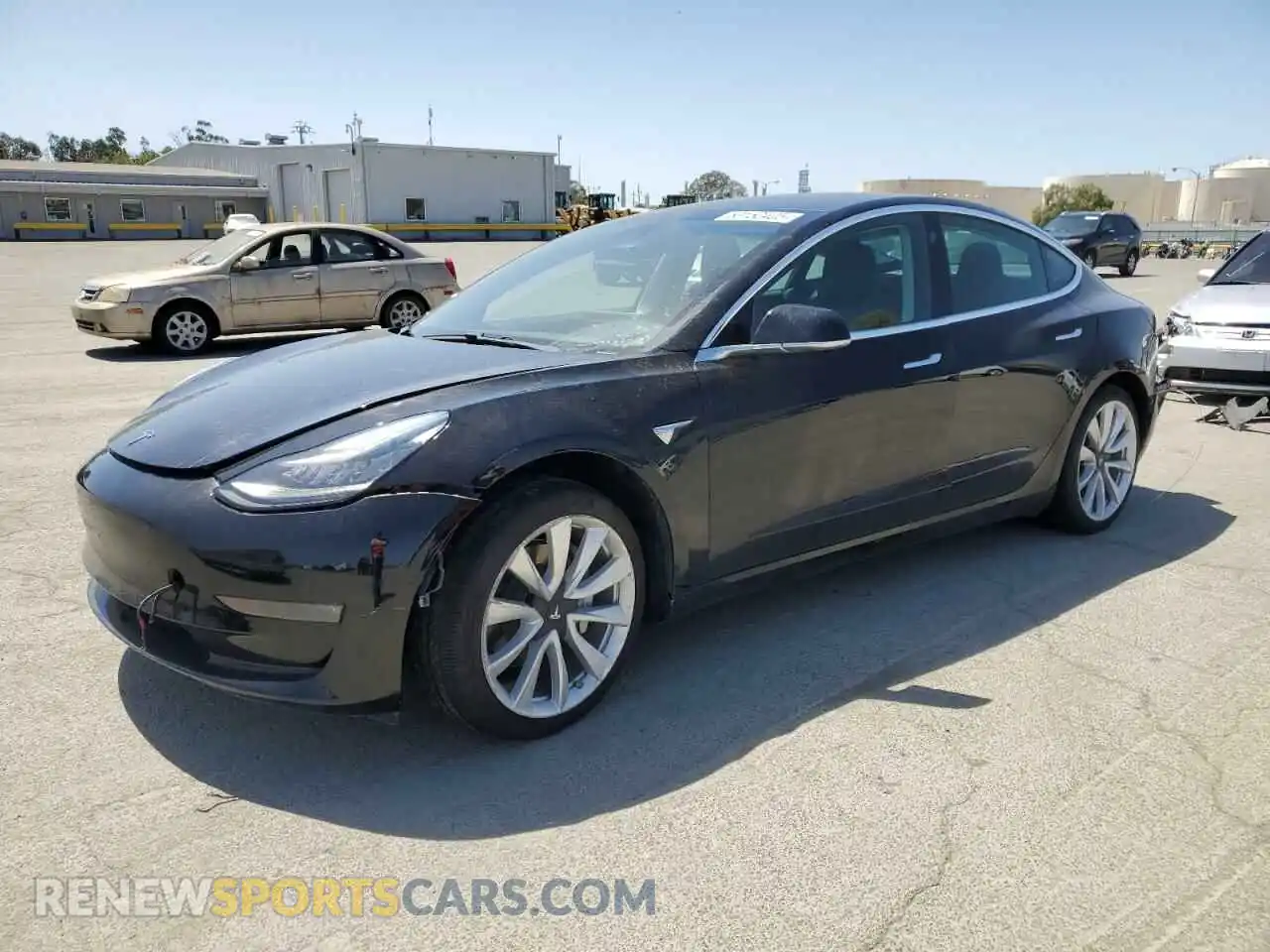 1 Photograph of a damaged car 5YJ3E1EB1KF388925 TESLA MODEL 3 2019