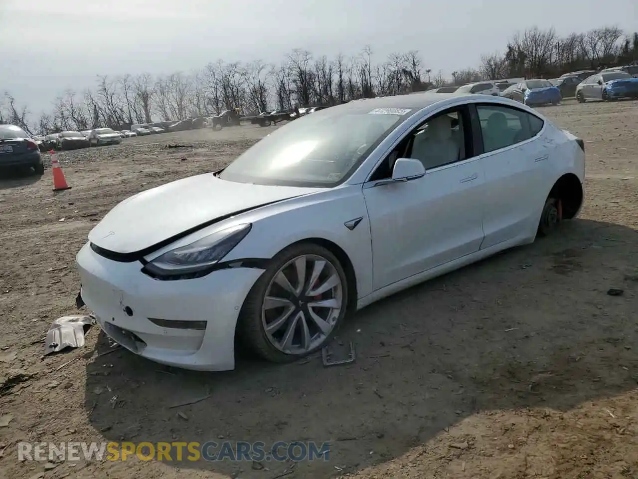 1 fotografías del automóvil dañado 5YJ3E1EB1KF422135 TESLA MODEL 3 2019