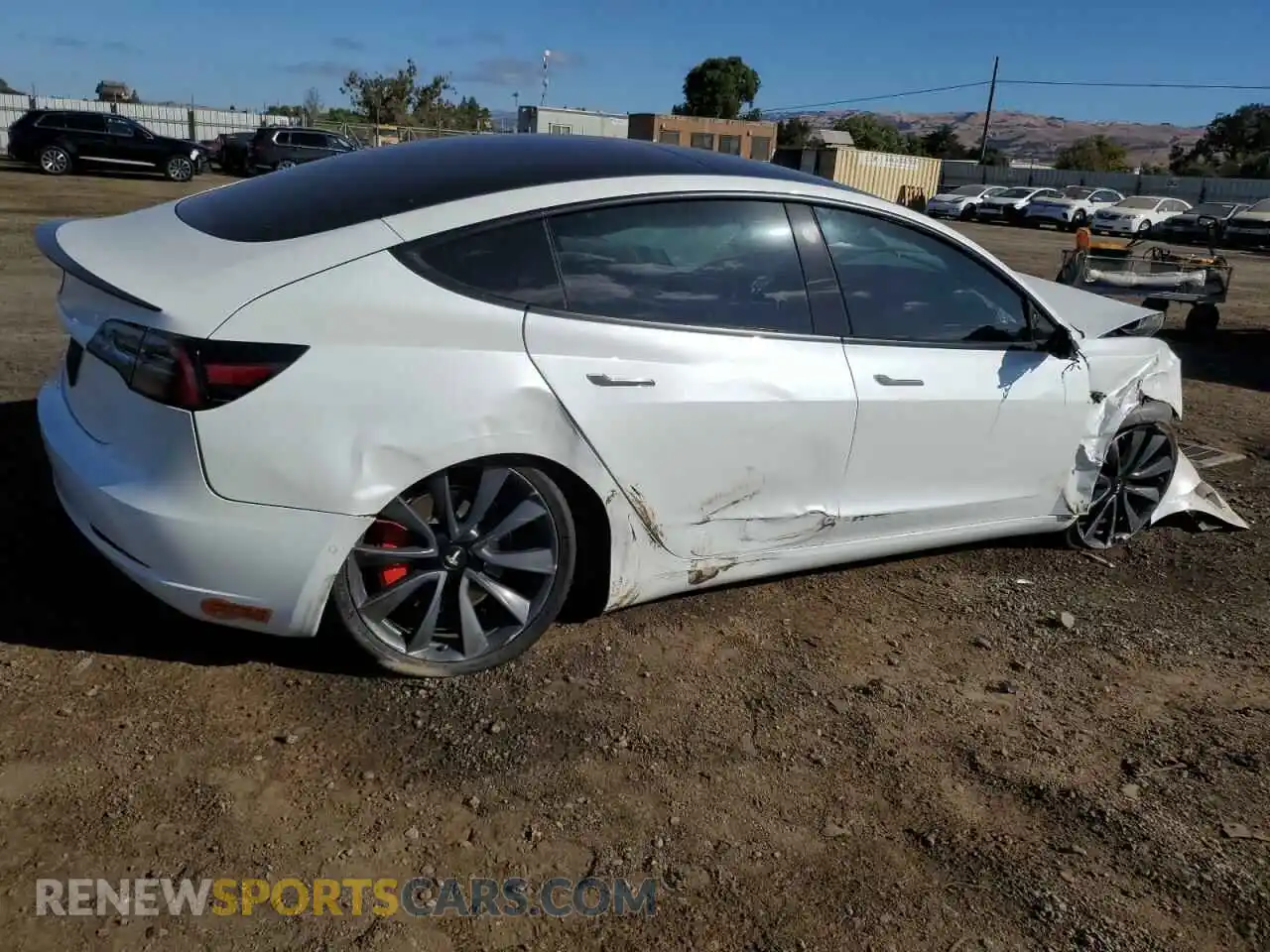 3 Photograph of a damaged car 5YJ3E1EB1KF425665 TESLA MODEL 3 2019