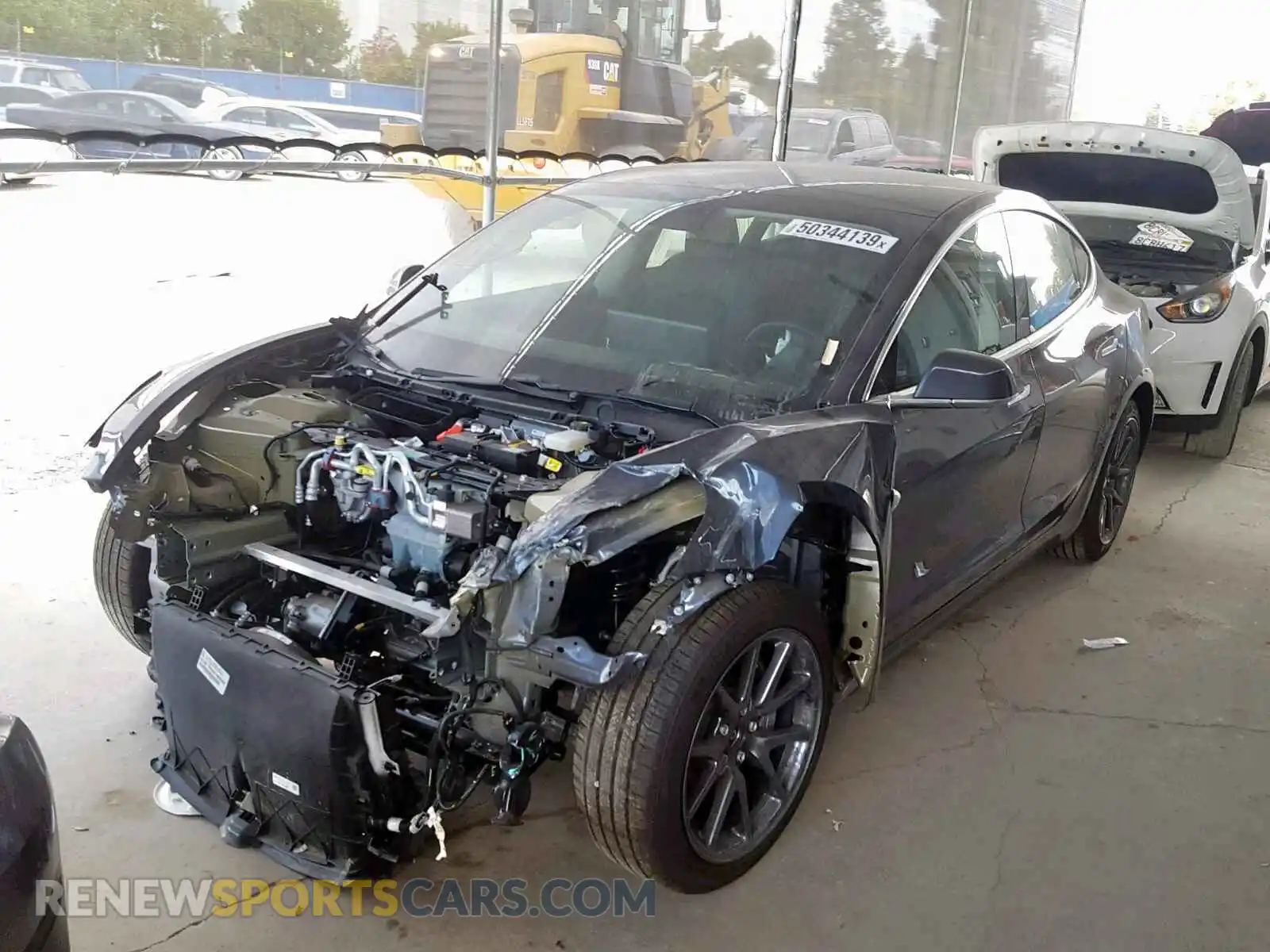 2 Photograph of a damaged car 5YJ3E1EB1KF432552 TESLA MODEL 3 2019