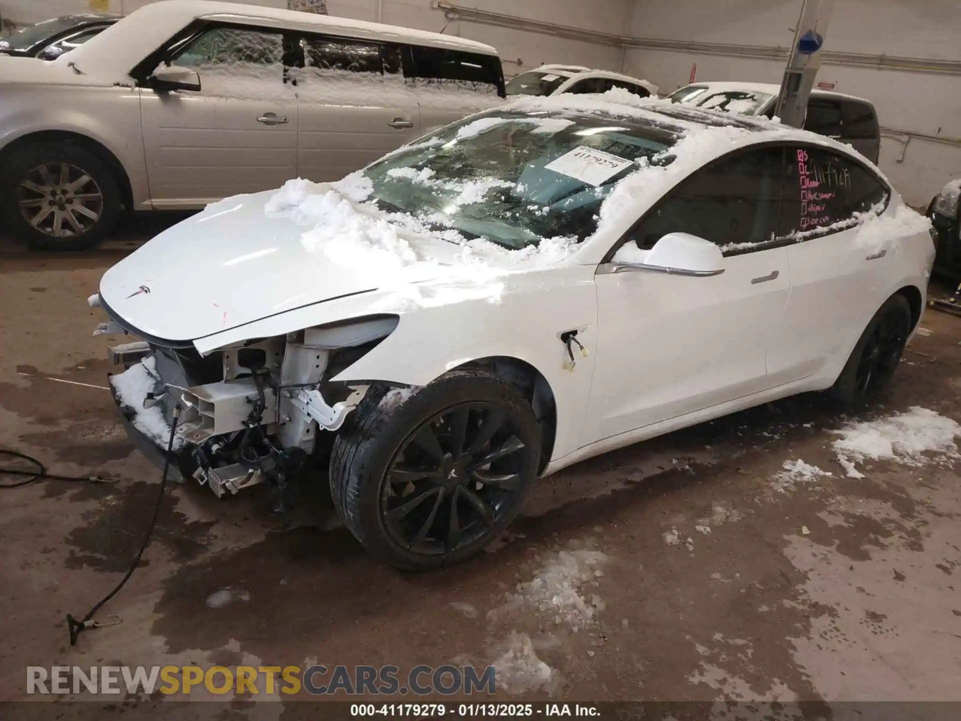2 Photograph of a damaged car 5YJ3E1EB1KF437718 TESLA MODEL 3 2019