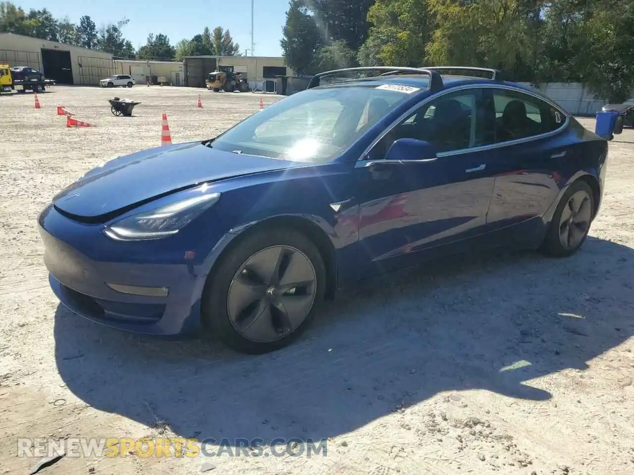 1 Photograph of a damaged car 5YJ3E1EB1KF453188 TESLA MODEL 3 2019