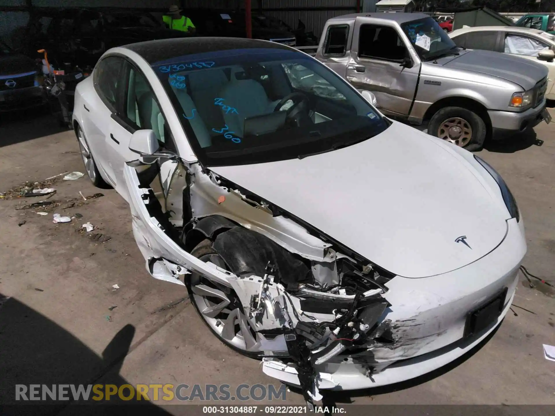 1 fotografías del automóvil dañado 5YJ3E1EB1KF487499 TESLA MODEL 3 2019