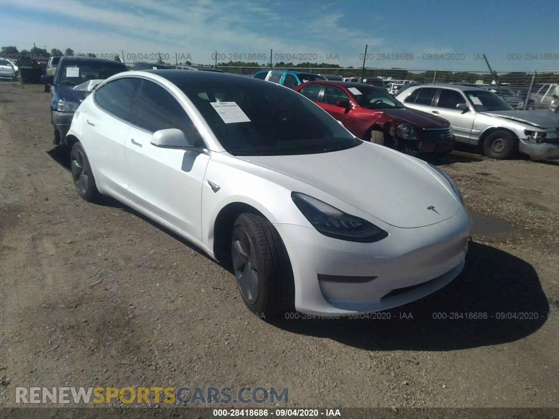 1 Photograph of a damaged car 5YJ3E1EB1KF494548 TESLA MODEL 3 2019