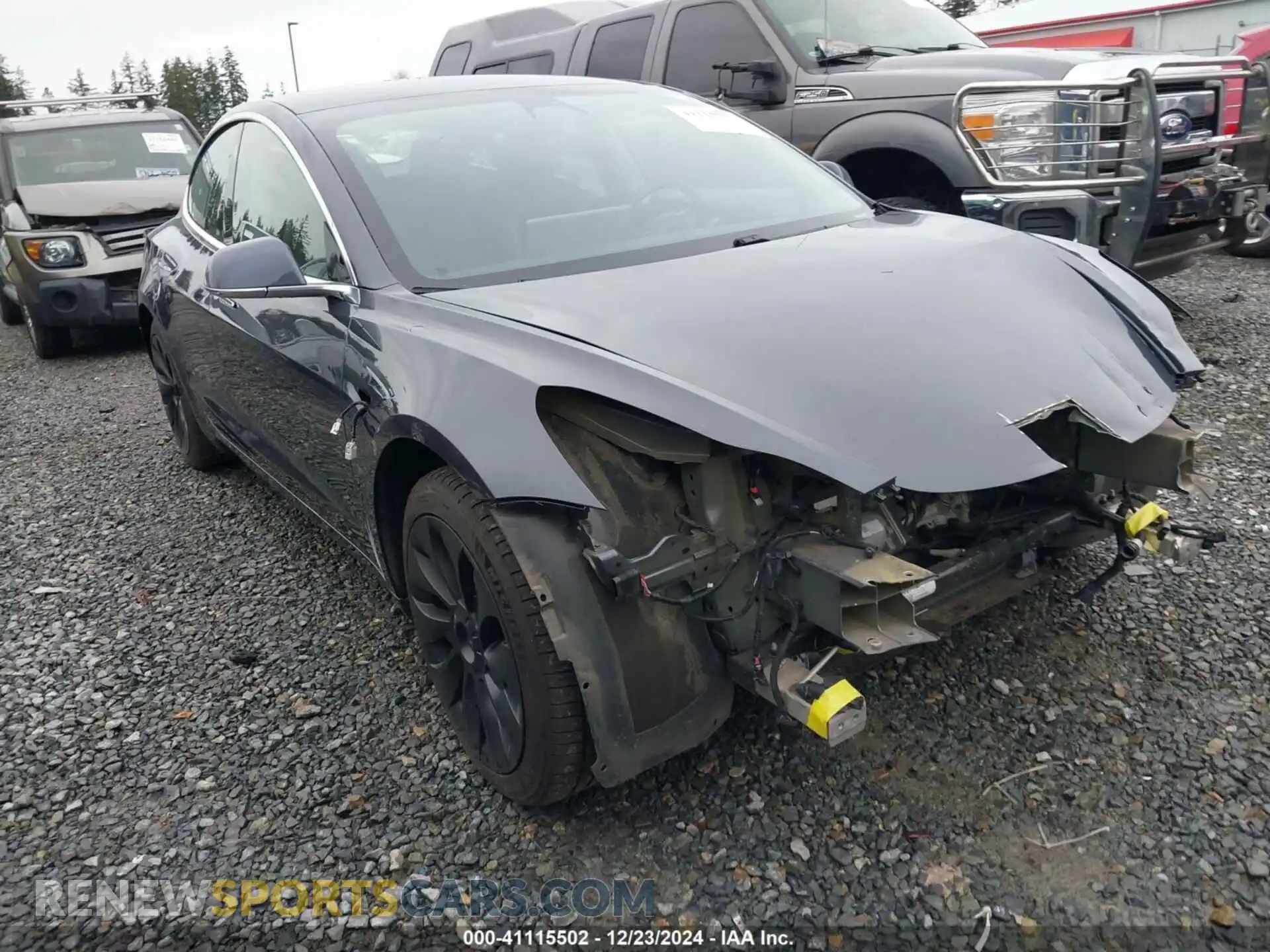 1 Photograph of a damaged car 5YJ3E1EB1KF510277 TESLA MODEL 3 2019