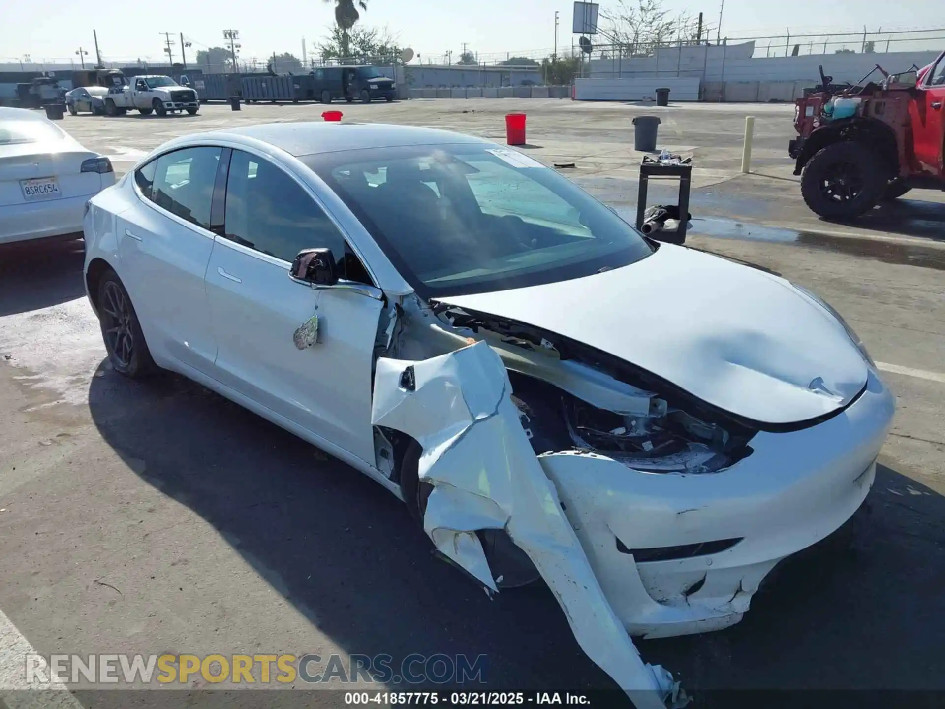 1 Photograph of a damaged car 5YJ3E1EB1KF510912 TESLA MODEL 3 2019