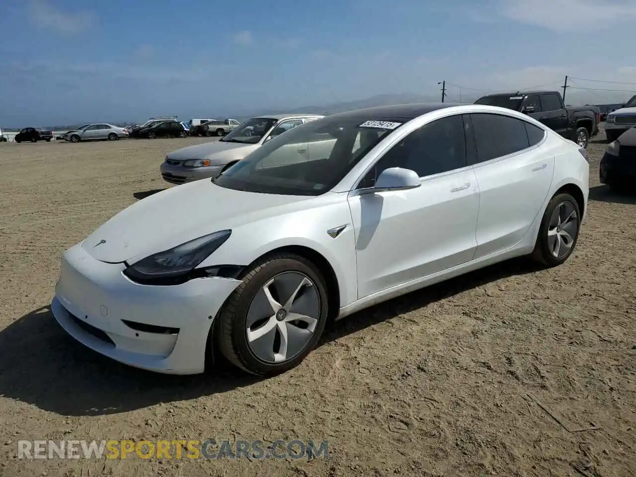 1 Photograph of a damaged car 5YJ3E1EB2KF195120 TESLA MODEL 3 2019