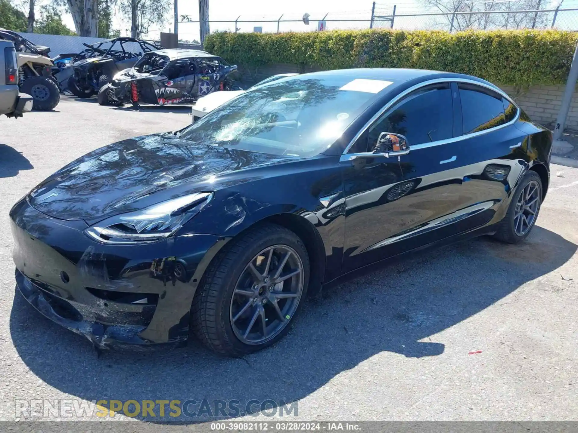 2 Photograph of a damaged car 5YJ3E1EB2KF198941 TESLA MODEL 3 2019
