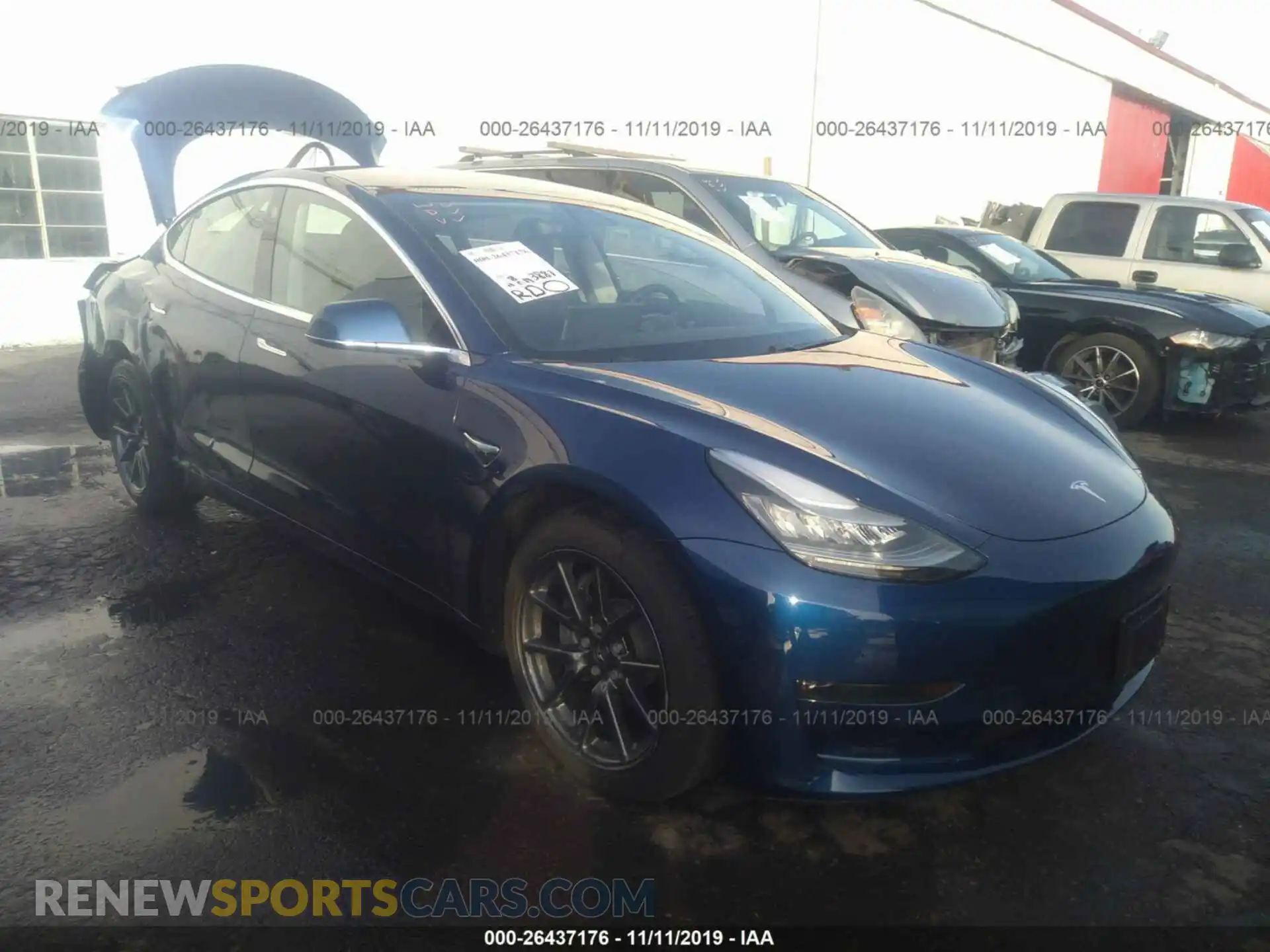 1 Photograph of a damaged car 5YJ3E1EB2KF210893 TESLA MODEL 3 2019