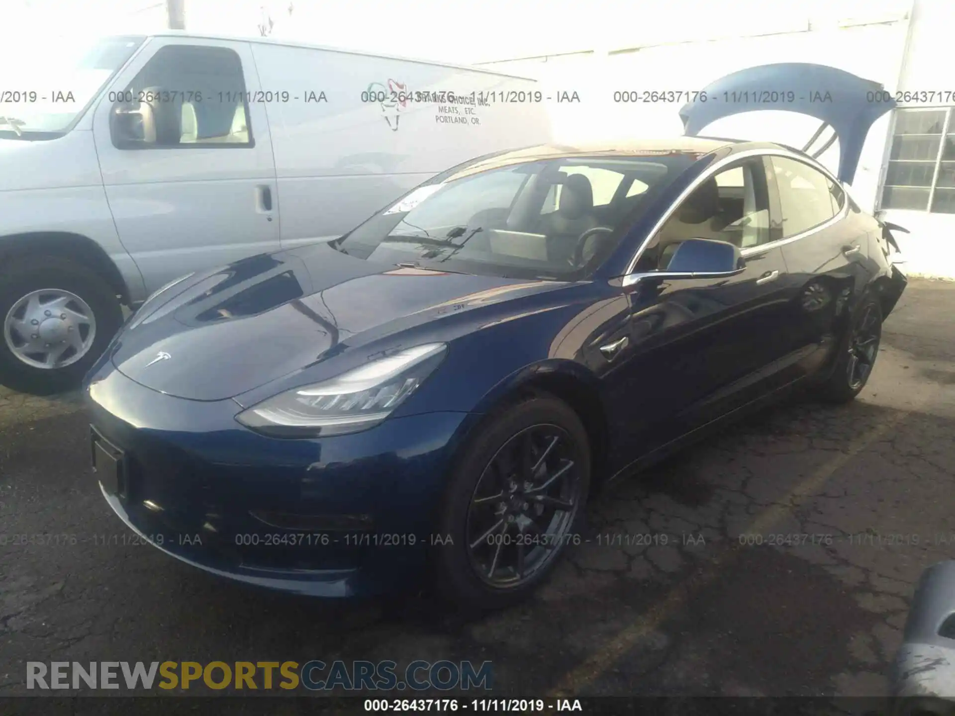 2 Photograph of a damaged car 5YJ3E1EB2KF210893 TESLA MODEL 3 2019