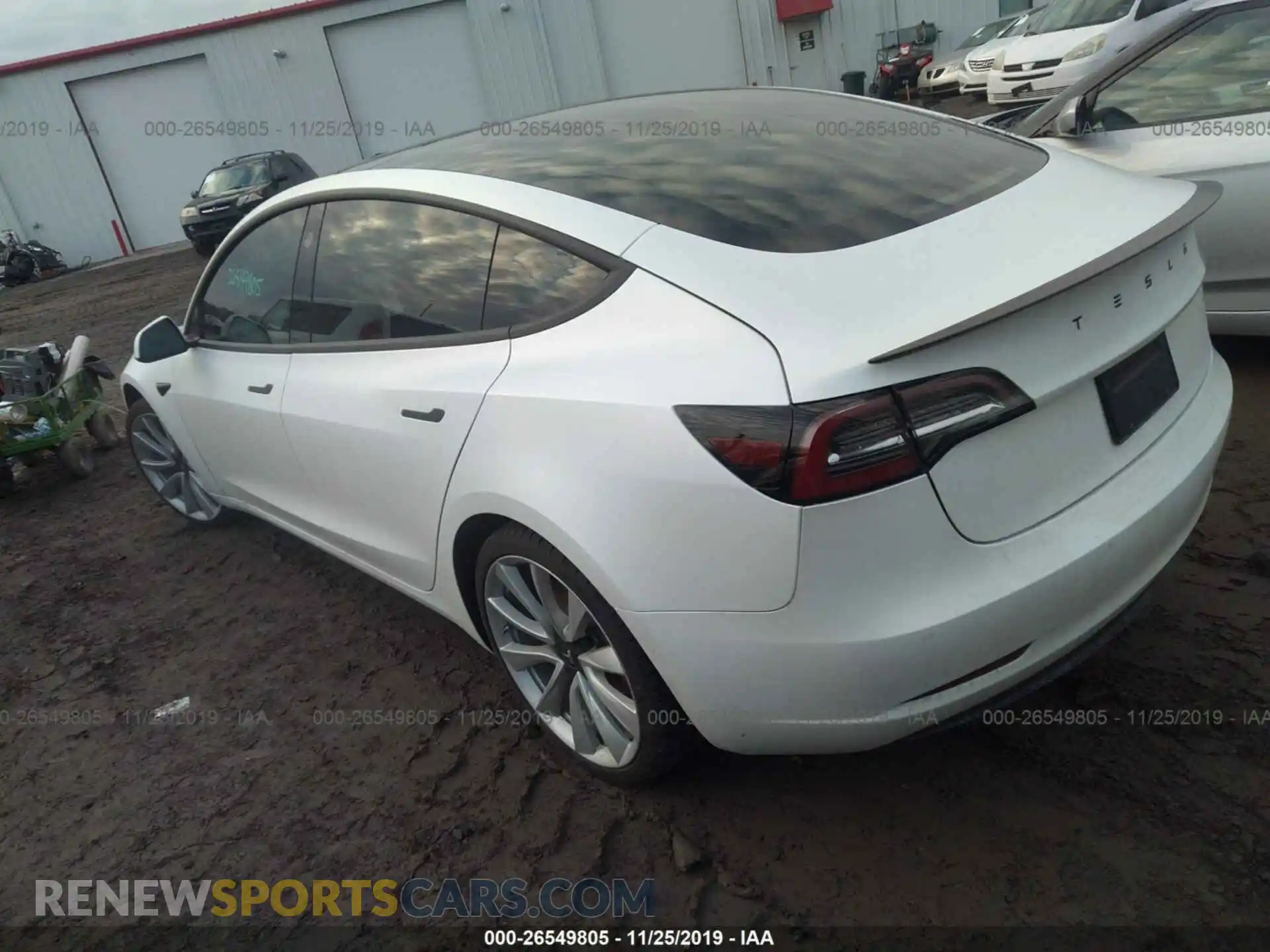 3 Photograph of a damaged car 5YJ3E1EB2KF231419 TESLA MODEL 3 2019