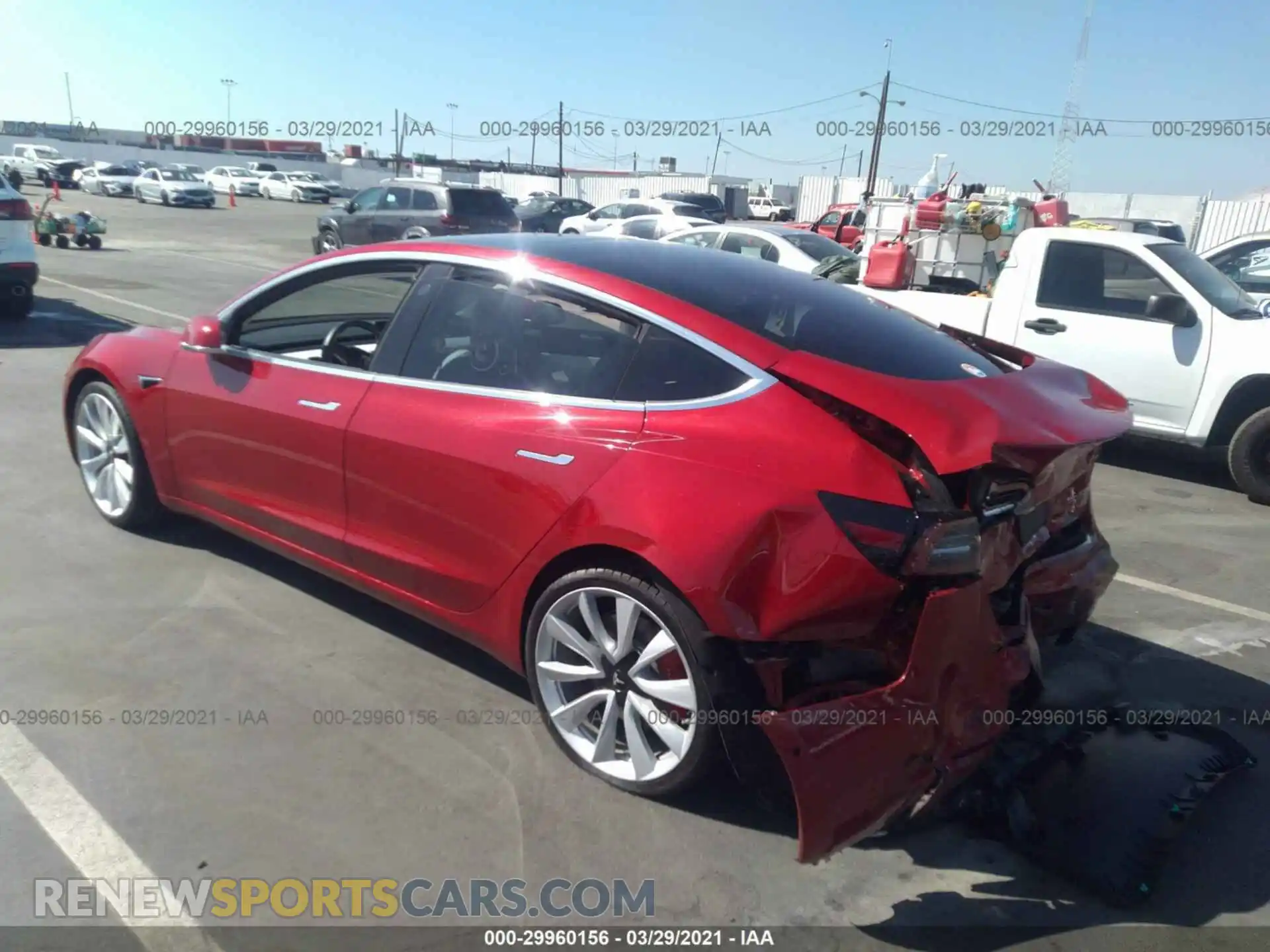 3 Photograph of a damaged car 5YJ3E1EB2KF231632 TESLA MODEL 3 2019