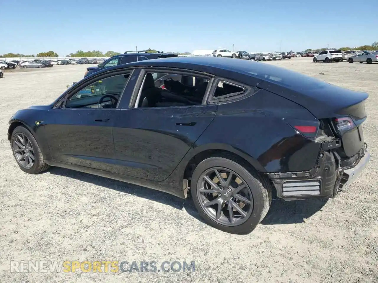 2 Photograph of a damaged car 5YJ3E1EB2KF384382 TESLA MODEL 3 2019