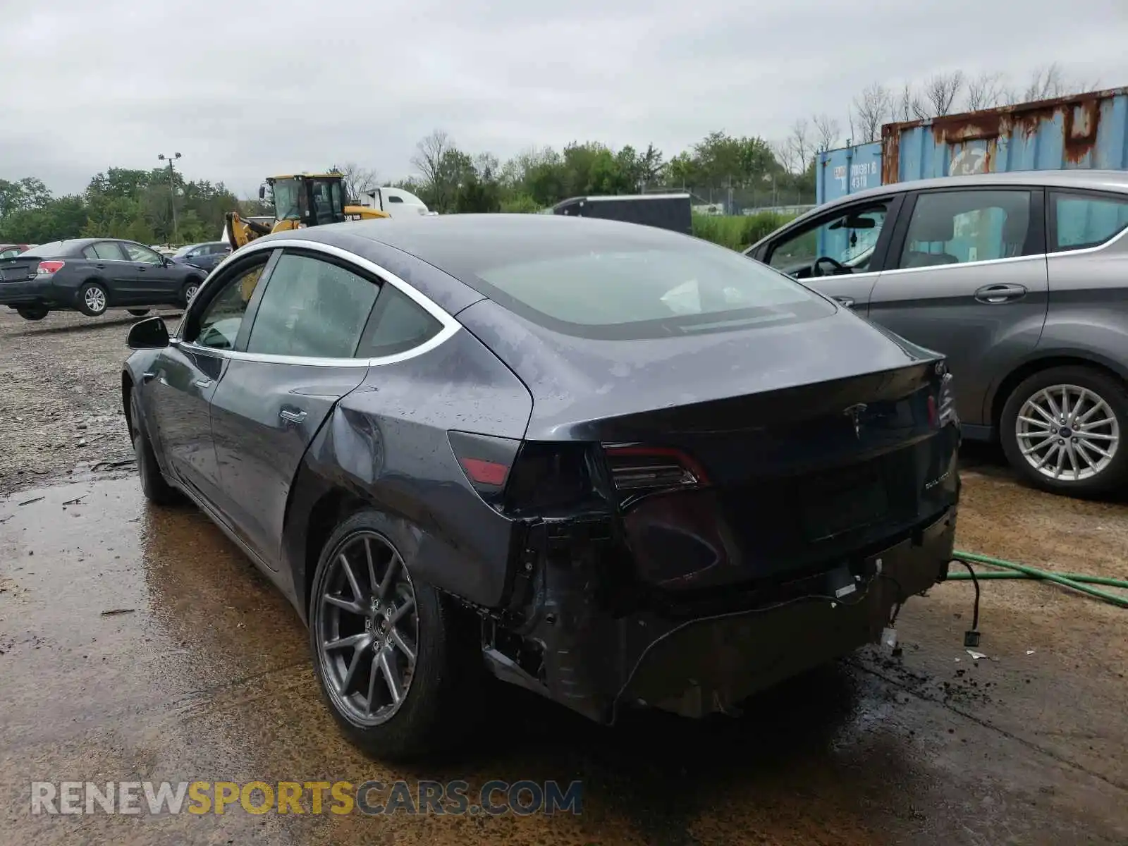 3 Photograph of a damaged car 5YJ3E1EB2KF386519 TESLA MODEL 3 2019