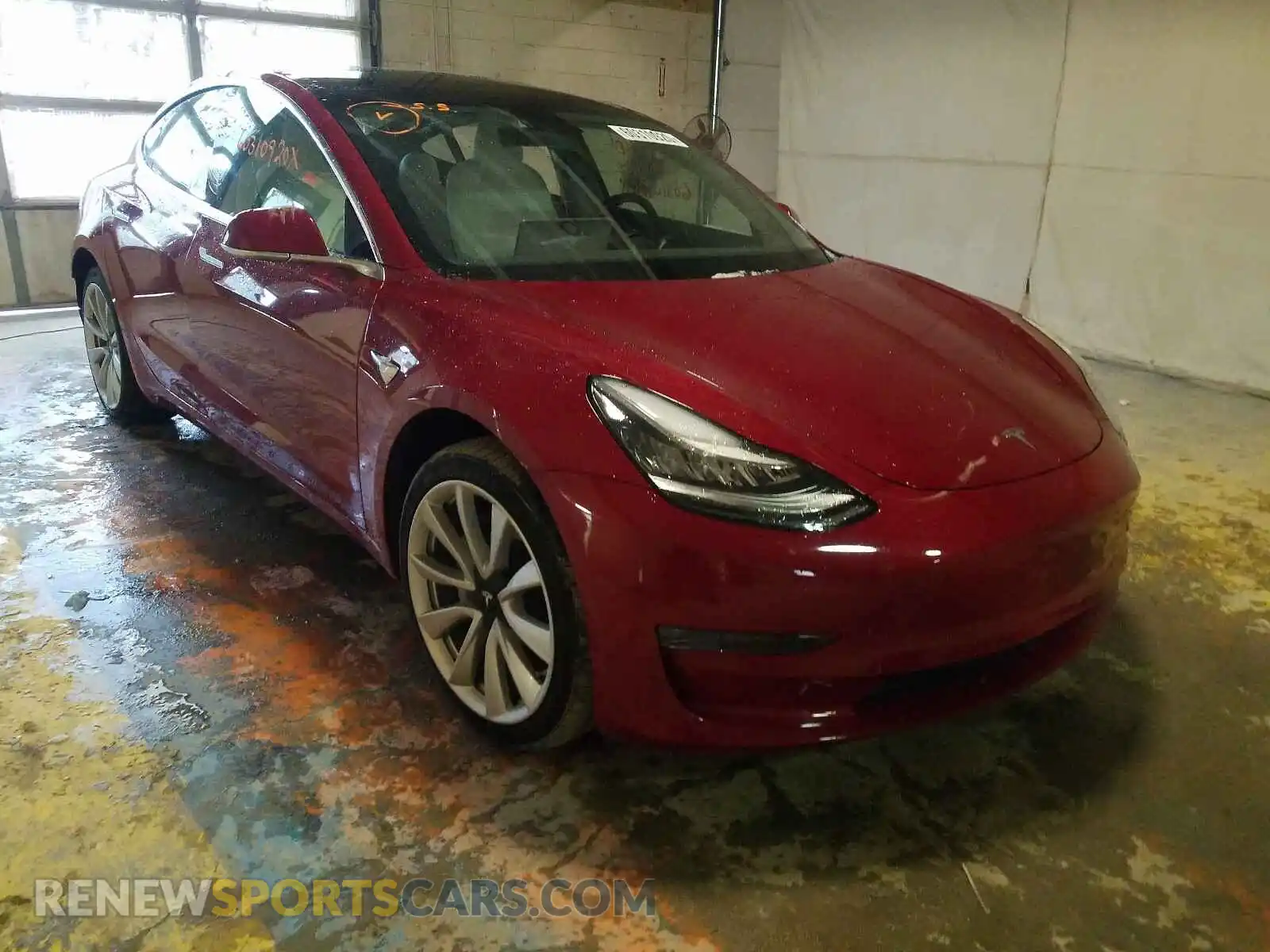 1 Photograph of a damaged car 5YJ3E1EB2KF391817 TESLA MODEL 3 2019