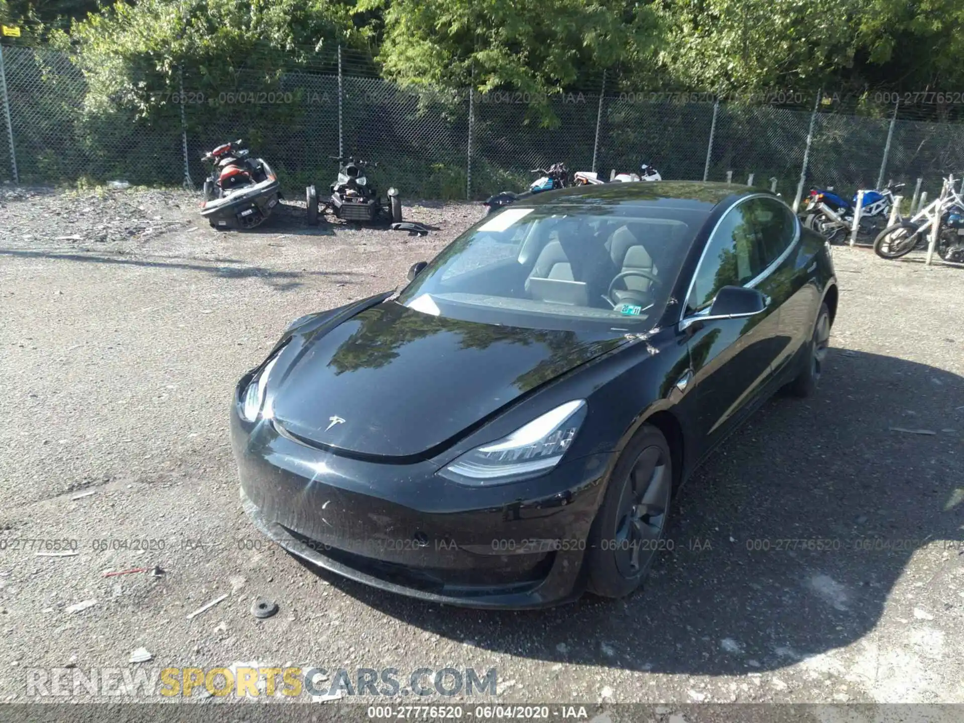2 Photograph of a damaged car 5YJ3E1EB2KF418062 TESLA MODEL 3 2019