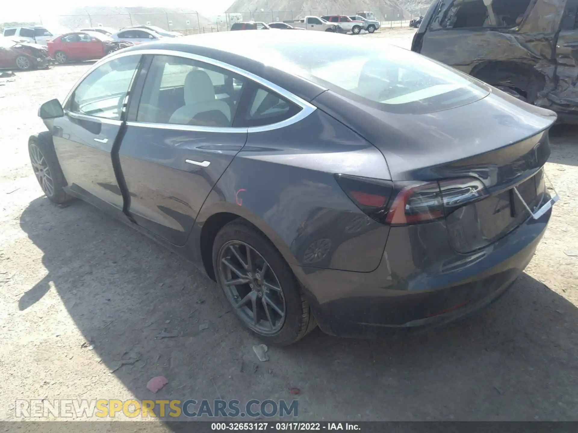 3 Photograph of a damaged car 5YJ3E1EB2KF421446 TESLA MODEL 3 2019