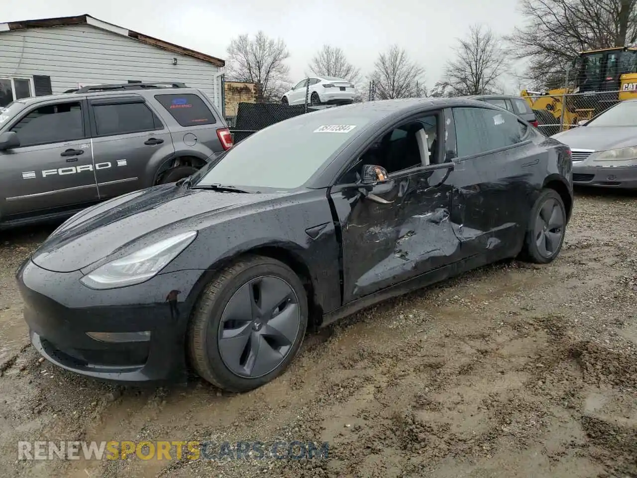 1 Photograph of a damaged car 5YJ3E1EB2KF432463 TESLA MODEL 3 2019