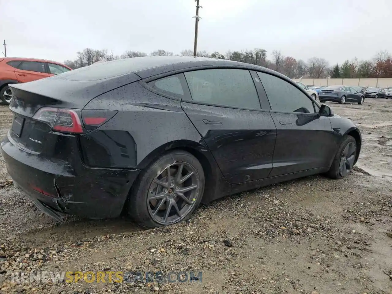3 Photograph of a damaged car 5YJ3E1EB2KF432463 TESLA MODEL 3 2019