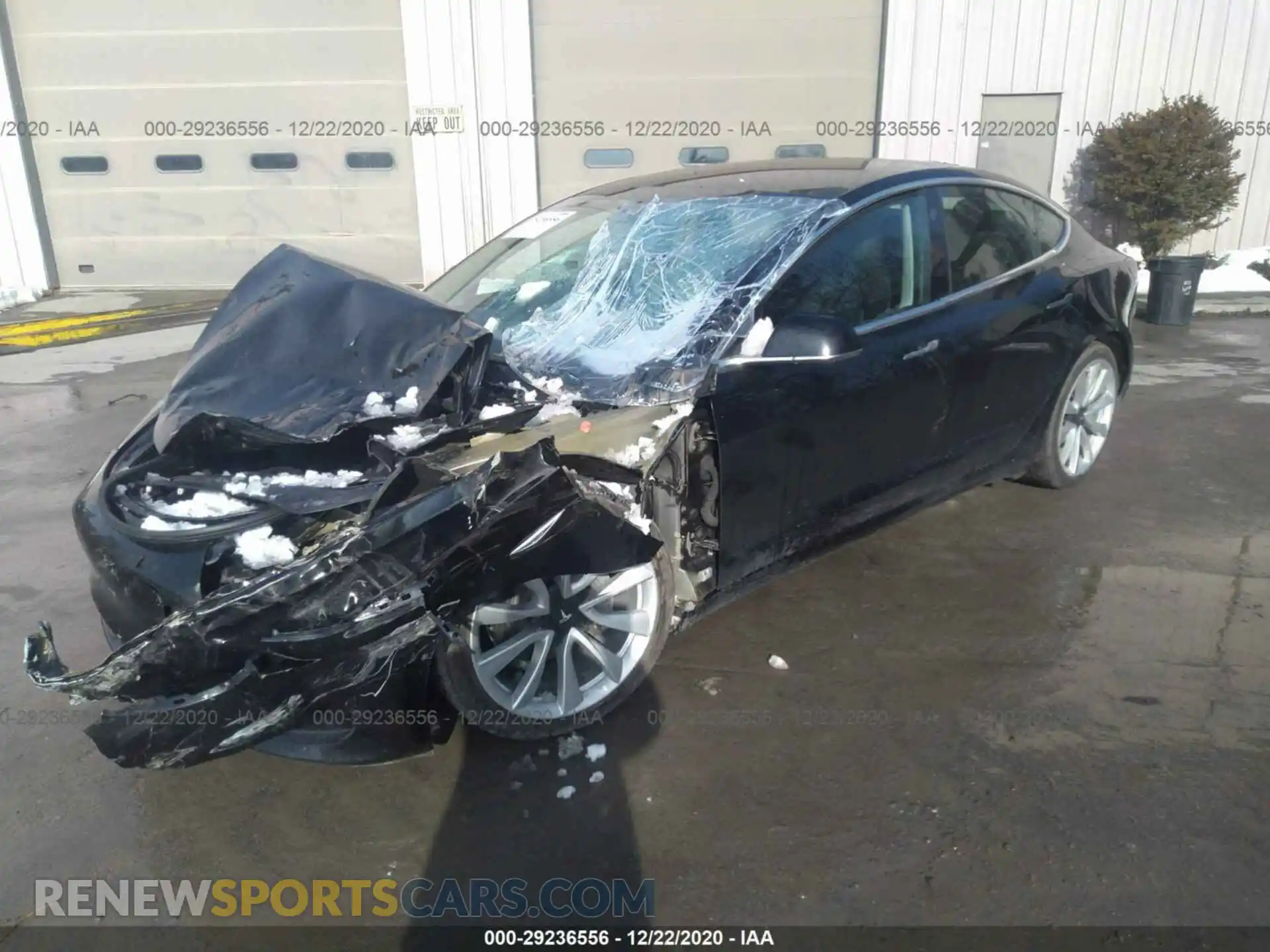 2 Photograph of a damaged car 5YJ3E1EB2KF442443 TESLA MODEL 3 2019