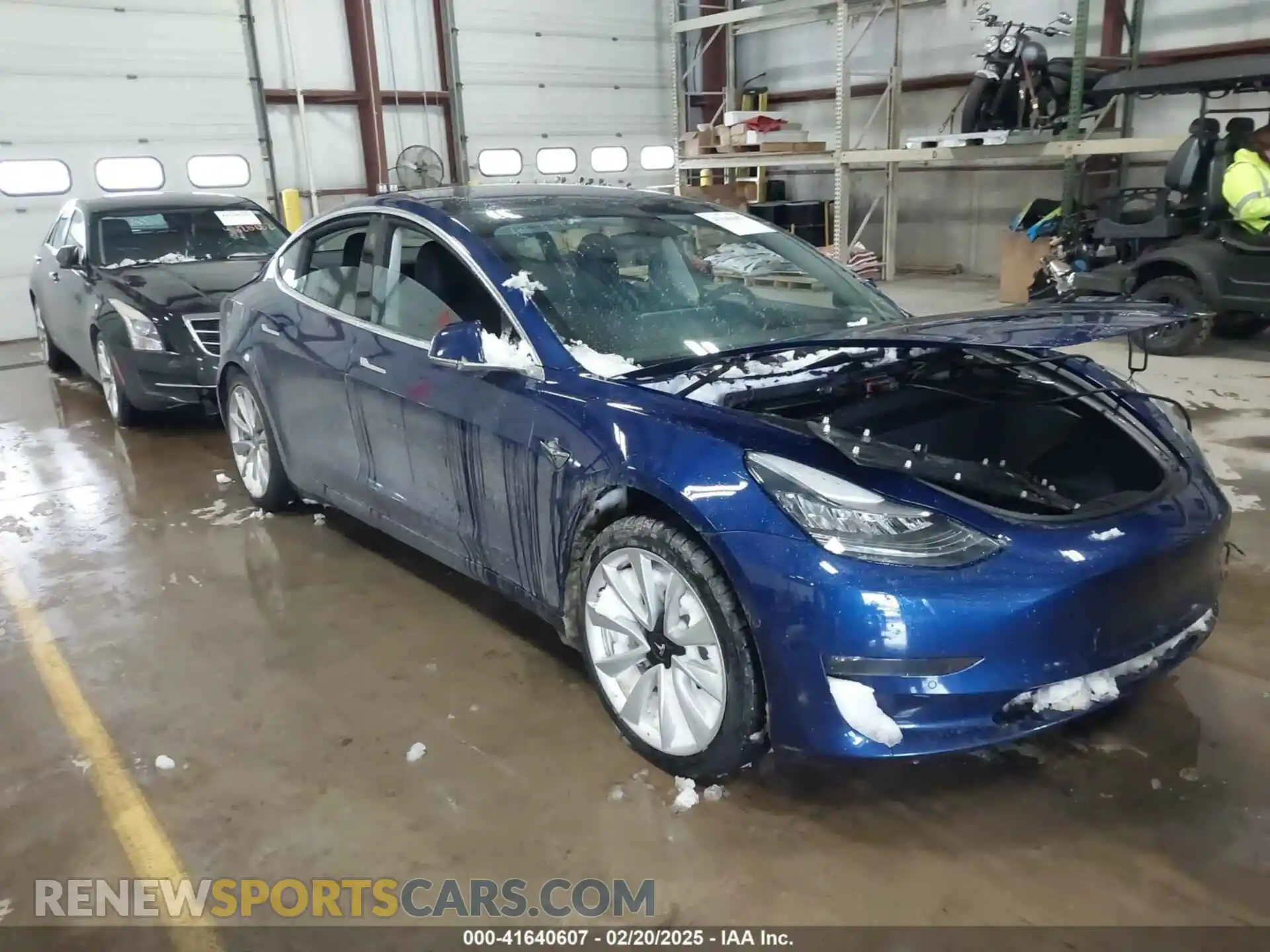 1 Photograph of a damaged car 5YJ3E1EB2KF453877 TESLA MODEL 3 2019