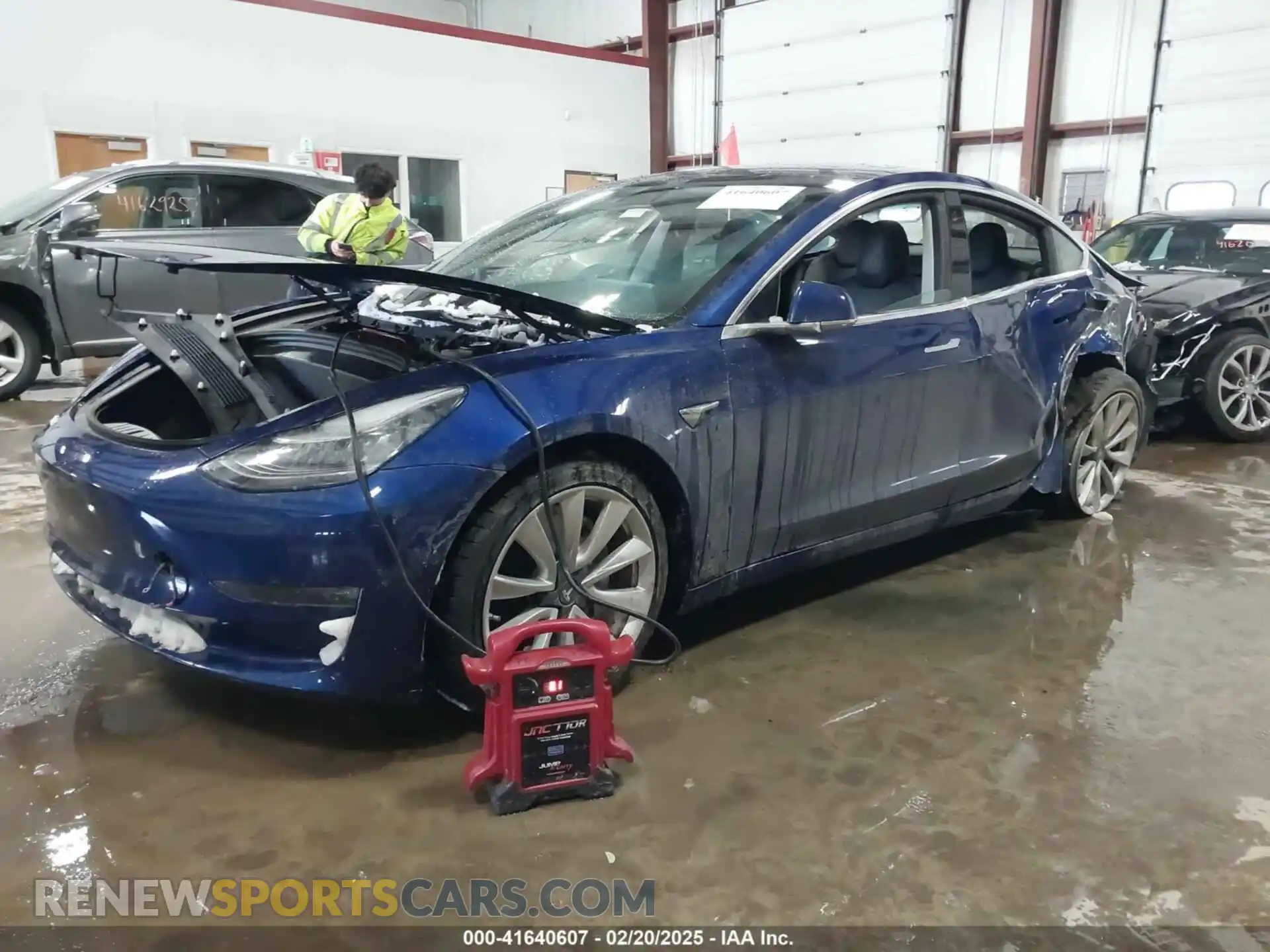 2 Photograph of a damaged car 5YJ3E1EB2KF453877 TESLA MODEL 3 2019