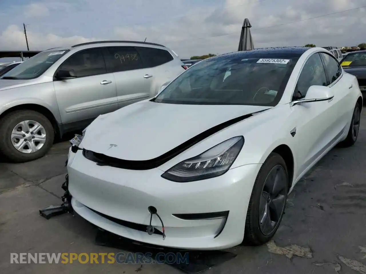 2 Фотография поврежденного автомобиля 5YJ3E1EB2KF469223 TESLA MODEL 3 2019