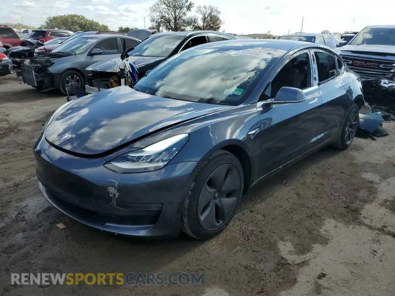 1 Фотография поврежденного автомобиля 5YJ3E1EB2KF477290 TESLA MODEL 3 2019