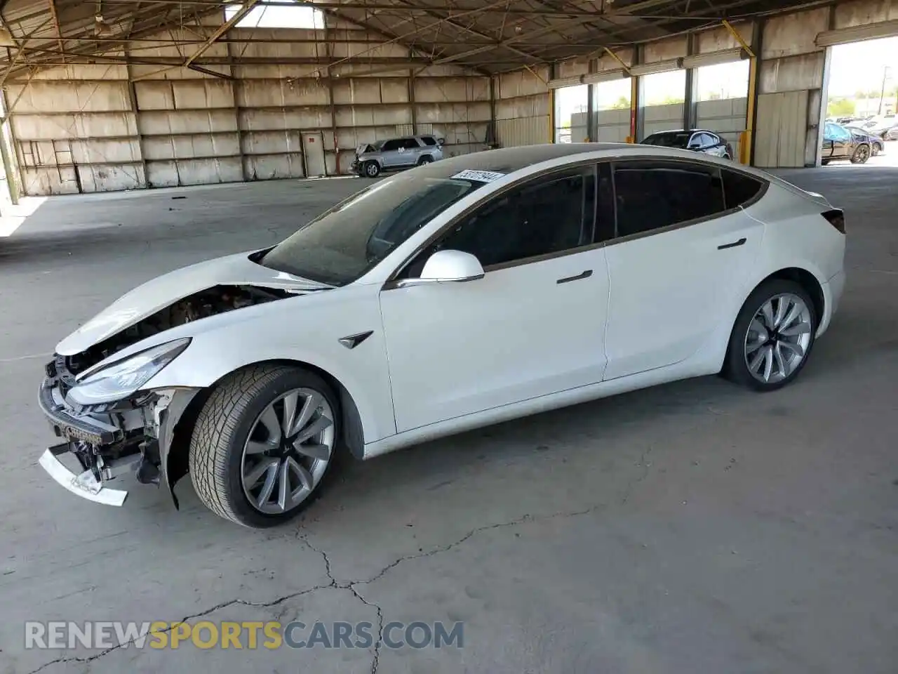 1 Photograph of a damaged car 5YJ3E1EB2KF512667 TESLA MODEL 3 2019