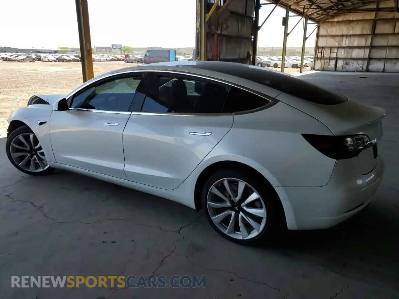 2 Photograph of a damaged car 5YJ3E1EB2KF512667 TESLA MODEL 3 2019