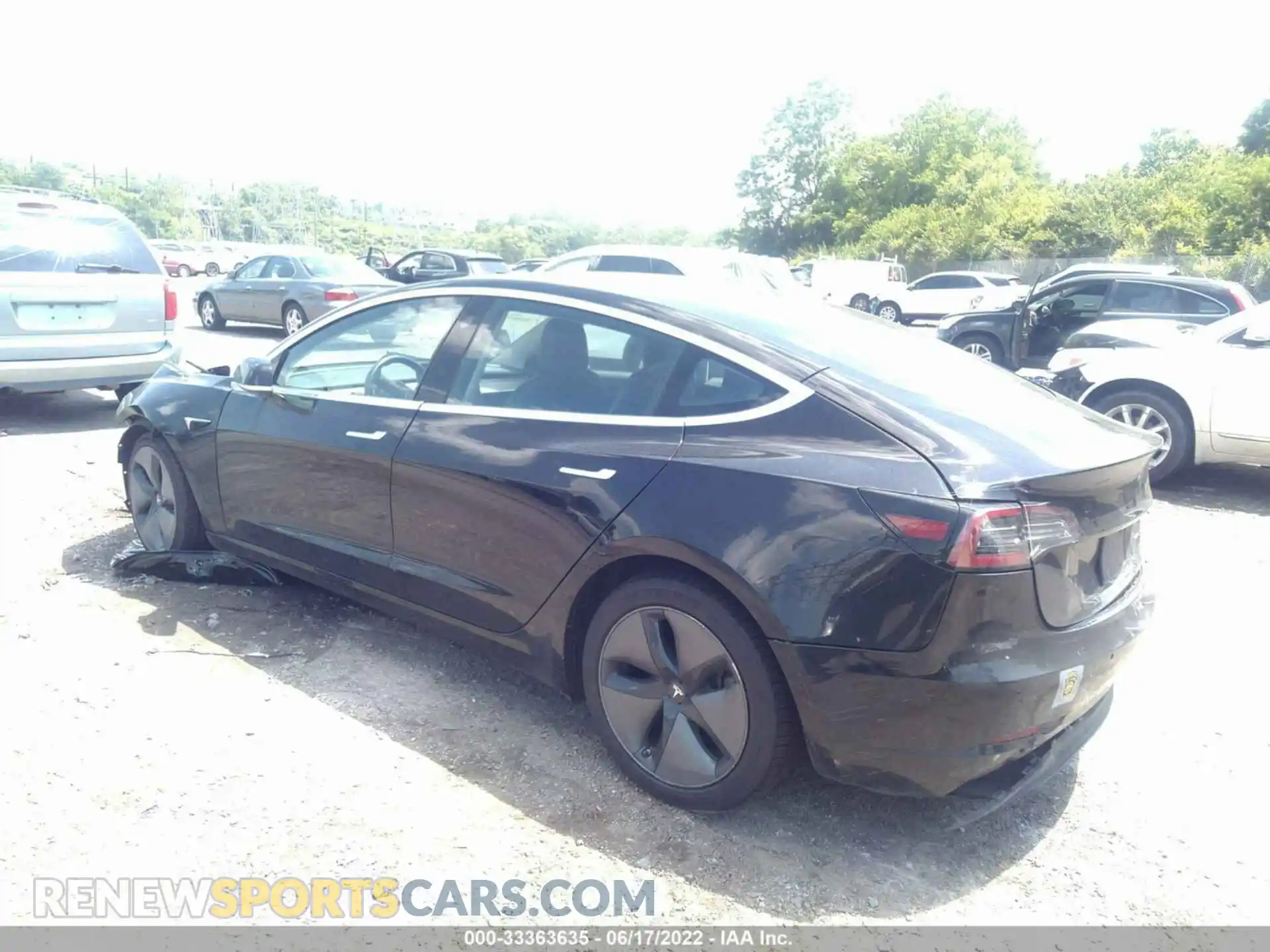 3 Photograph of a damaged car 5YJ3E1EB3KF193490 TESLA MODEL 3 2019