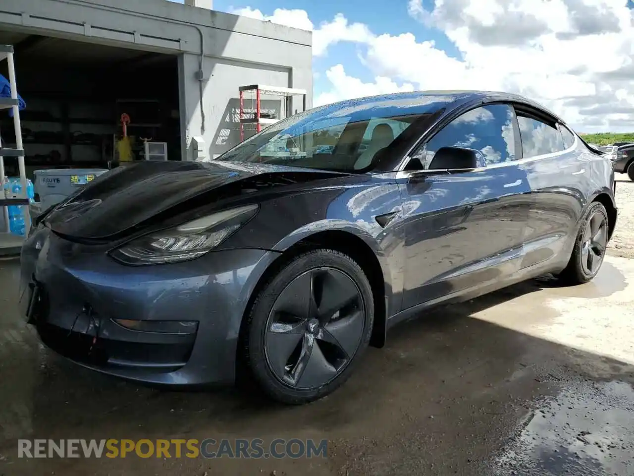 1 Photograph of a damaged car 5YJ3E1EB3KF195045 TESLA MODEL 3 2019